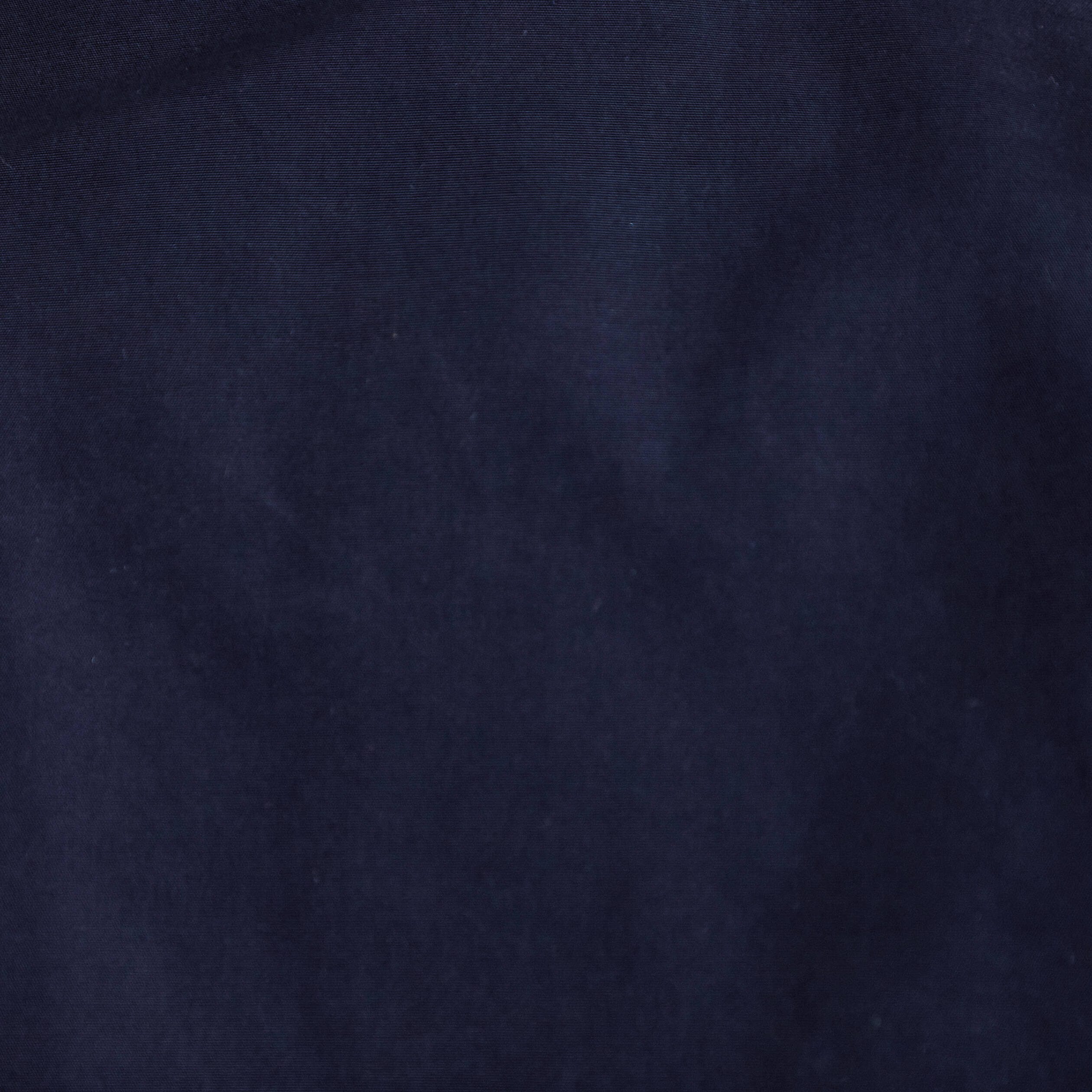 Blouson court bas resserr&eacute; bleu marine femme