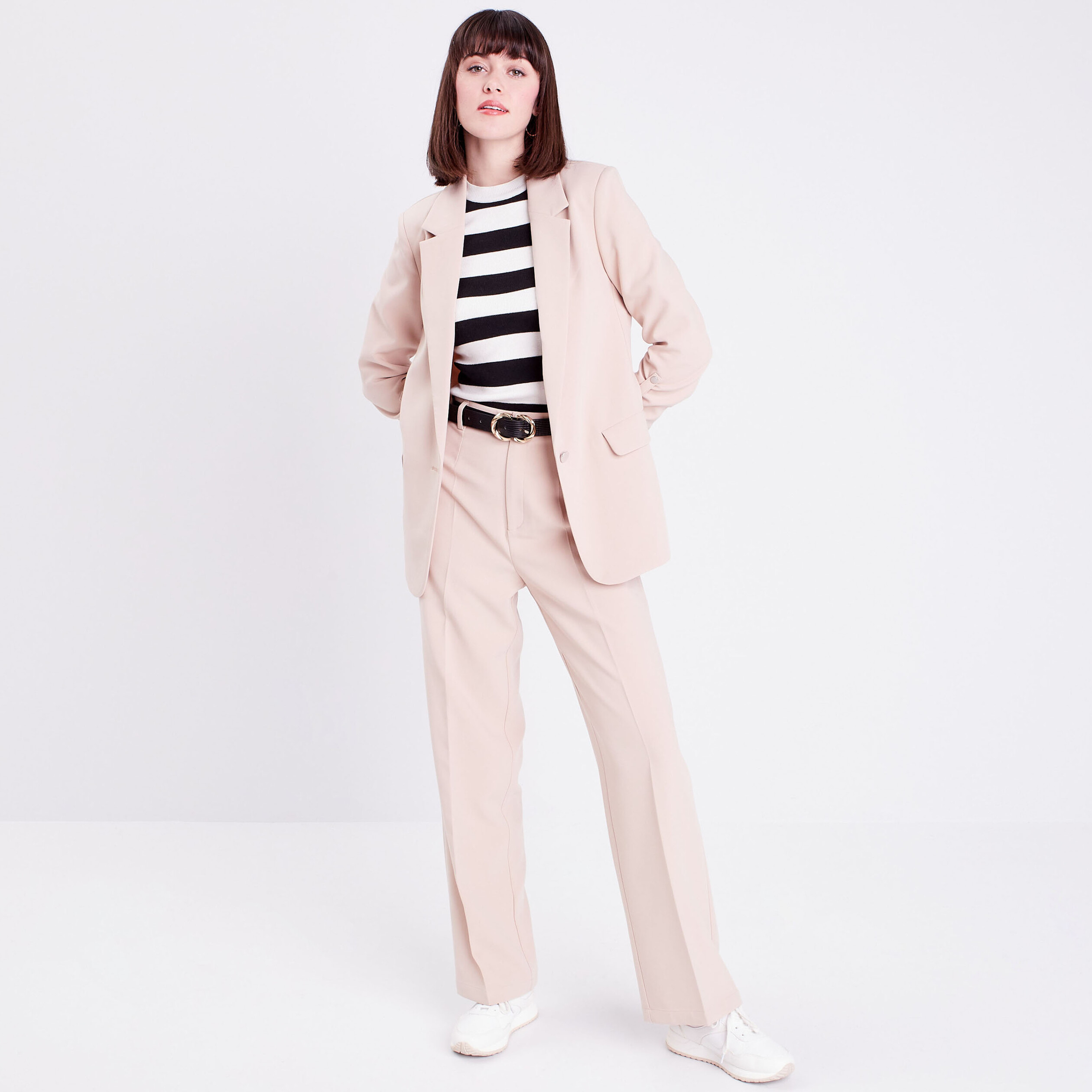 pantalon city large sable femme Pantalon city large sable femme