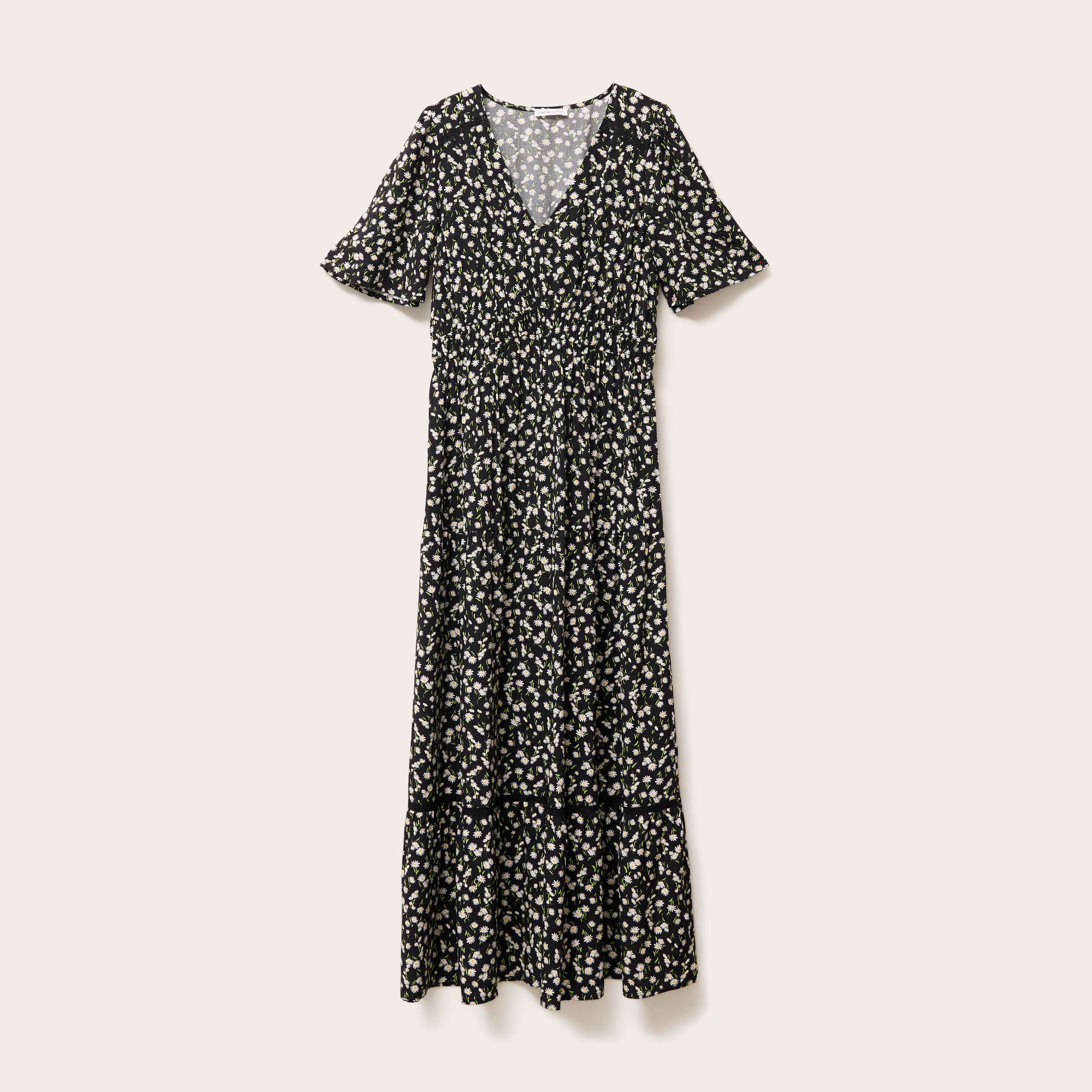 robe longue evasee multicolore femme Robe longue évasée multicolore femme