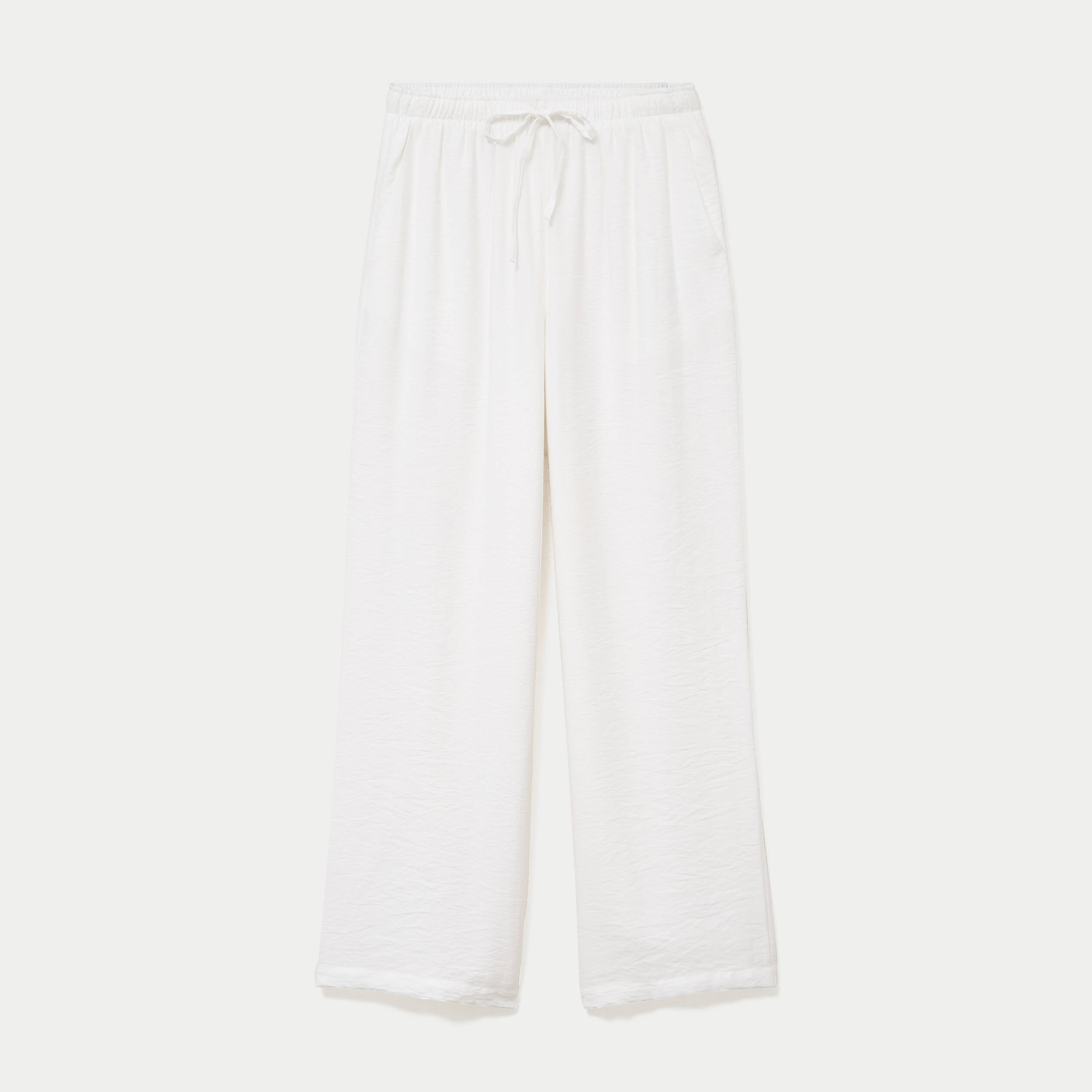 Pantalon bootcut taille standard ecru femme