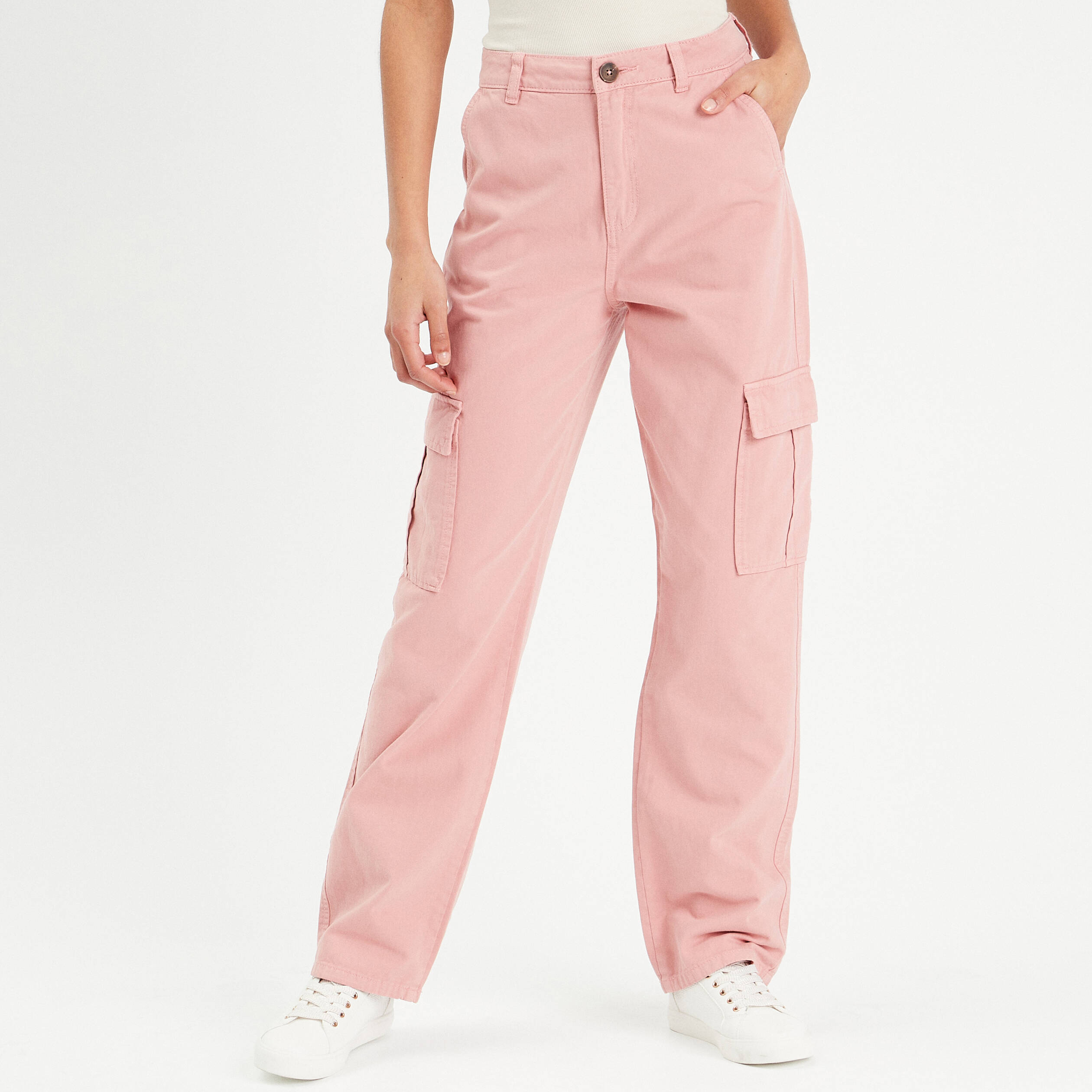 Pantalon décontracté pour femme - Couleur vieux rose