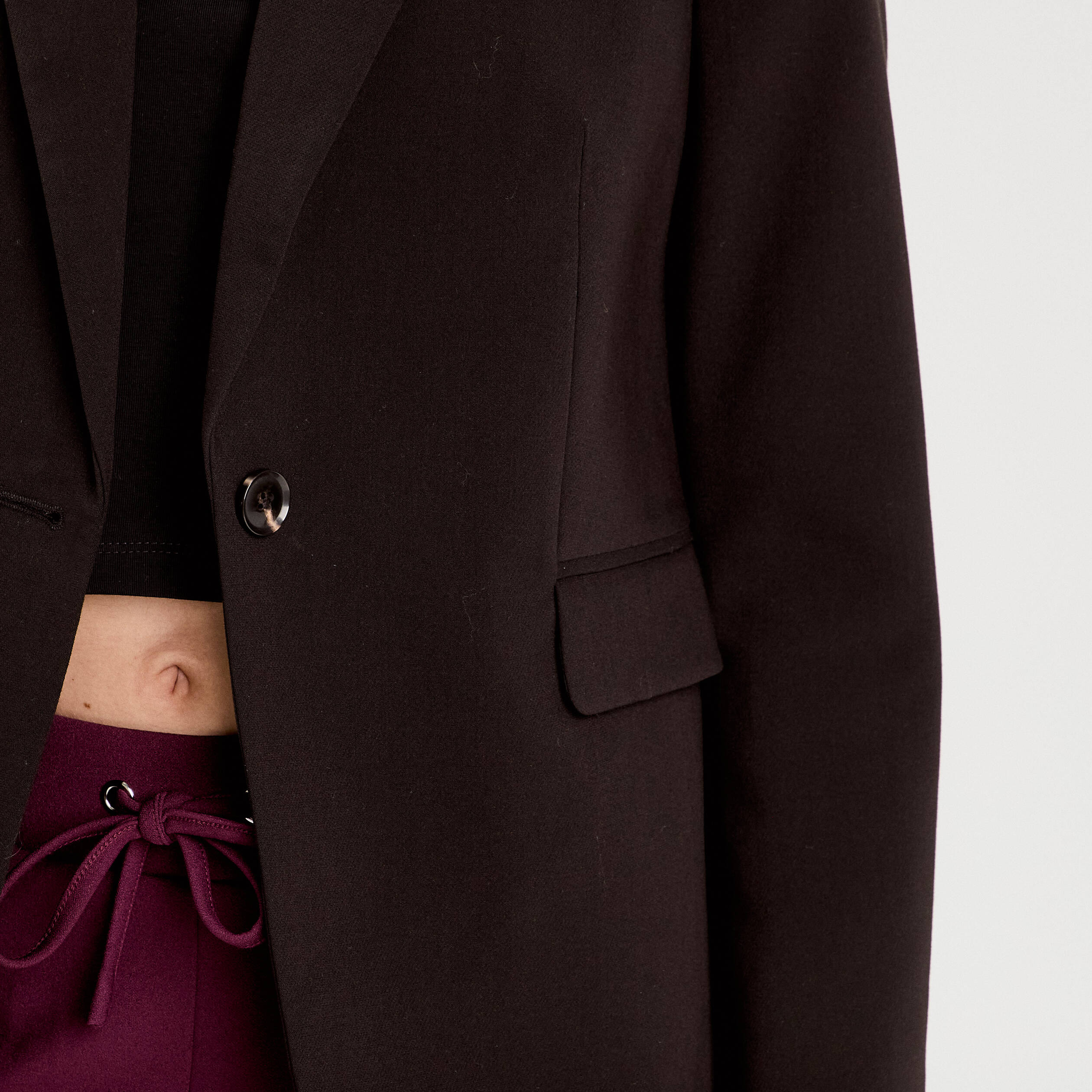 Veste esprit tailleur noir femme