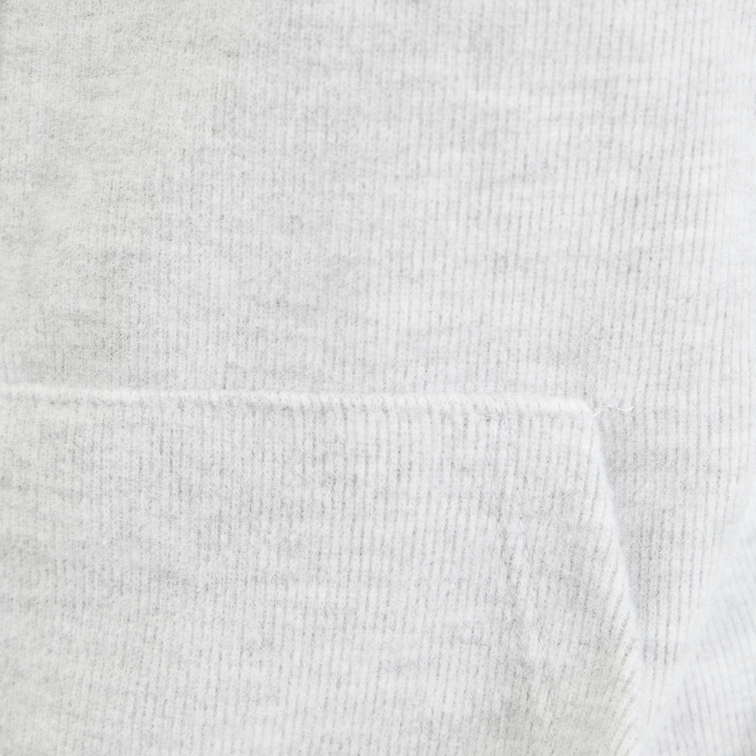 Sweat &agrave; capuche manches longues gris clair femme