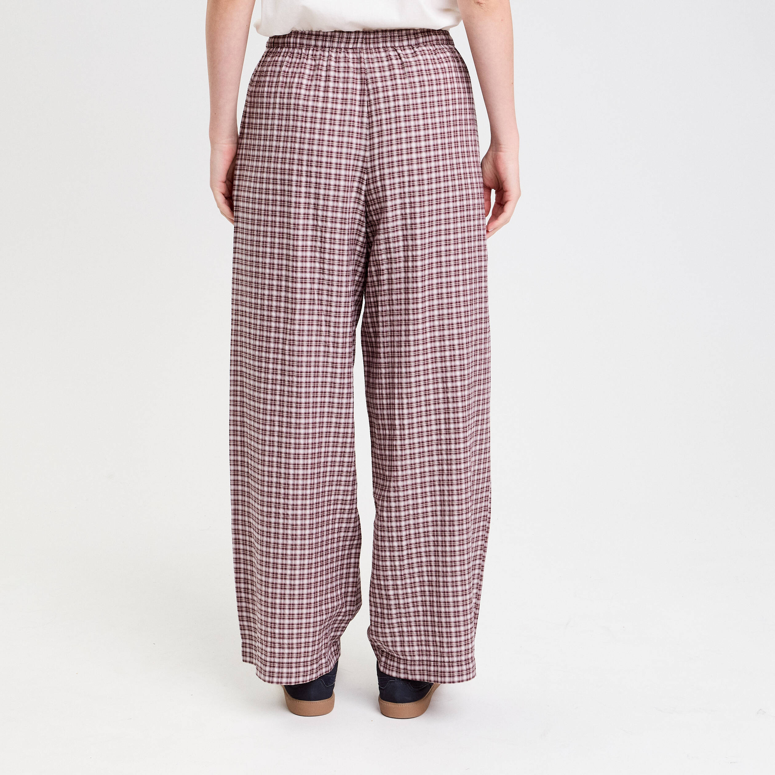 pantalon large taille standard blanc femme Pantalon large taille standard blanc femme