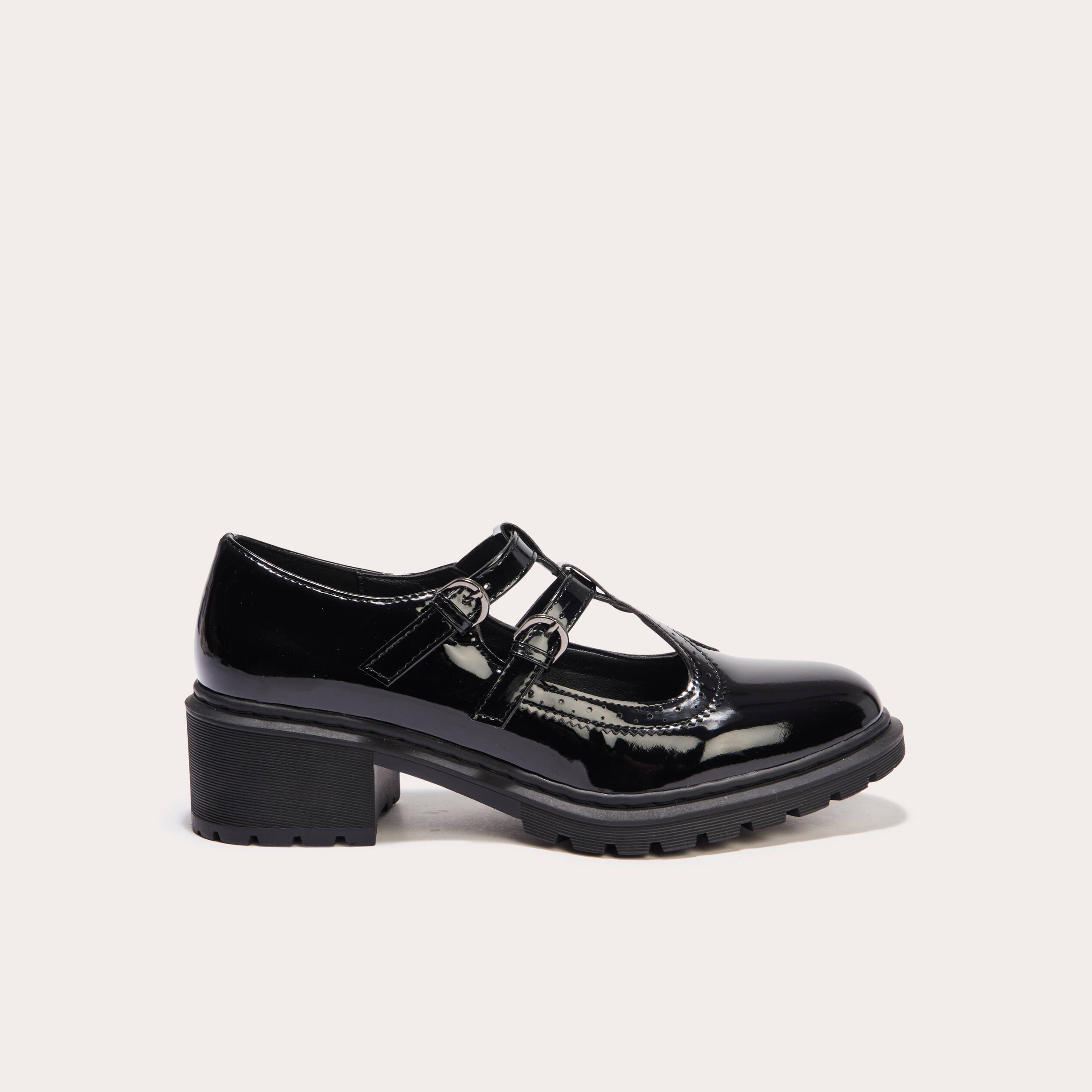 babies vernies crantees noir femme Babies vernies crantées noir femme