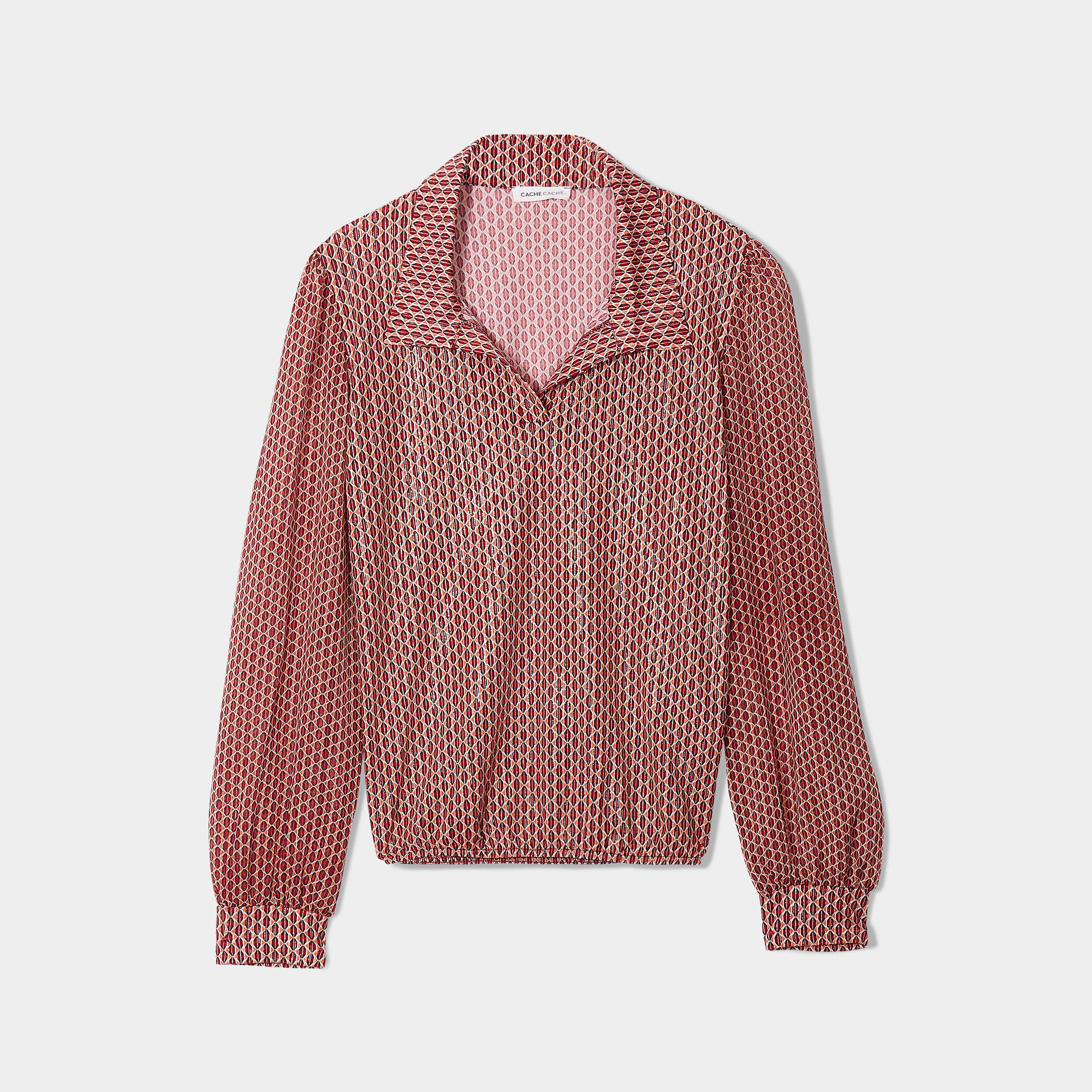 Blouse manches longues blanc femme