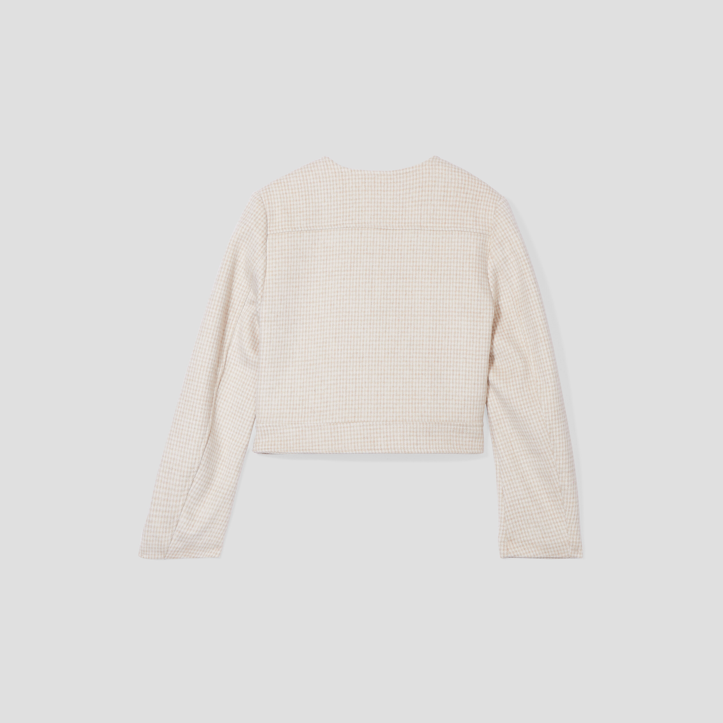 Veste zipp?�e droite col rond multicolore femme | Vibs