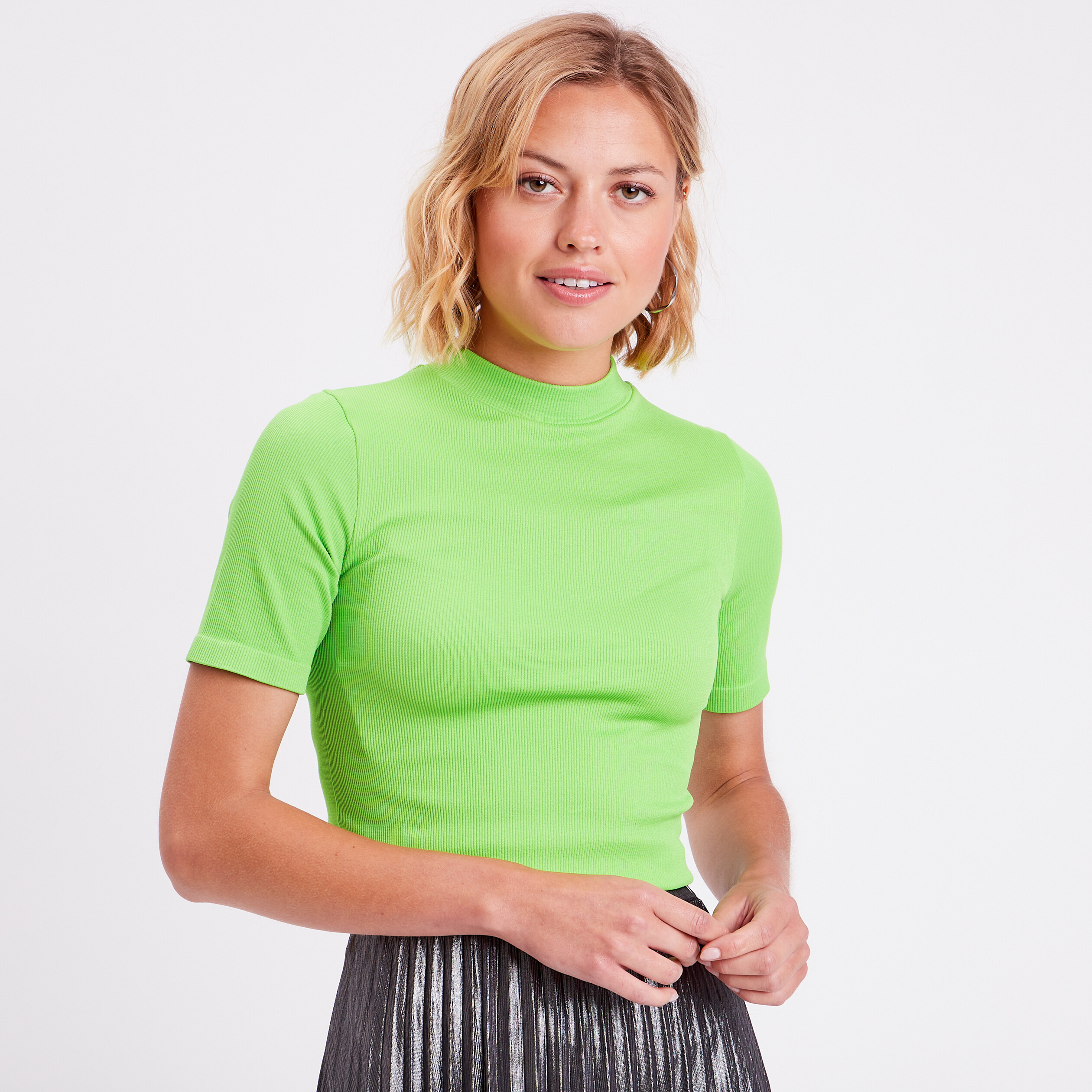 t shirt manches courtes vert femme T-shirt manches courtes vert femme