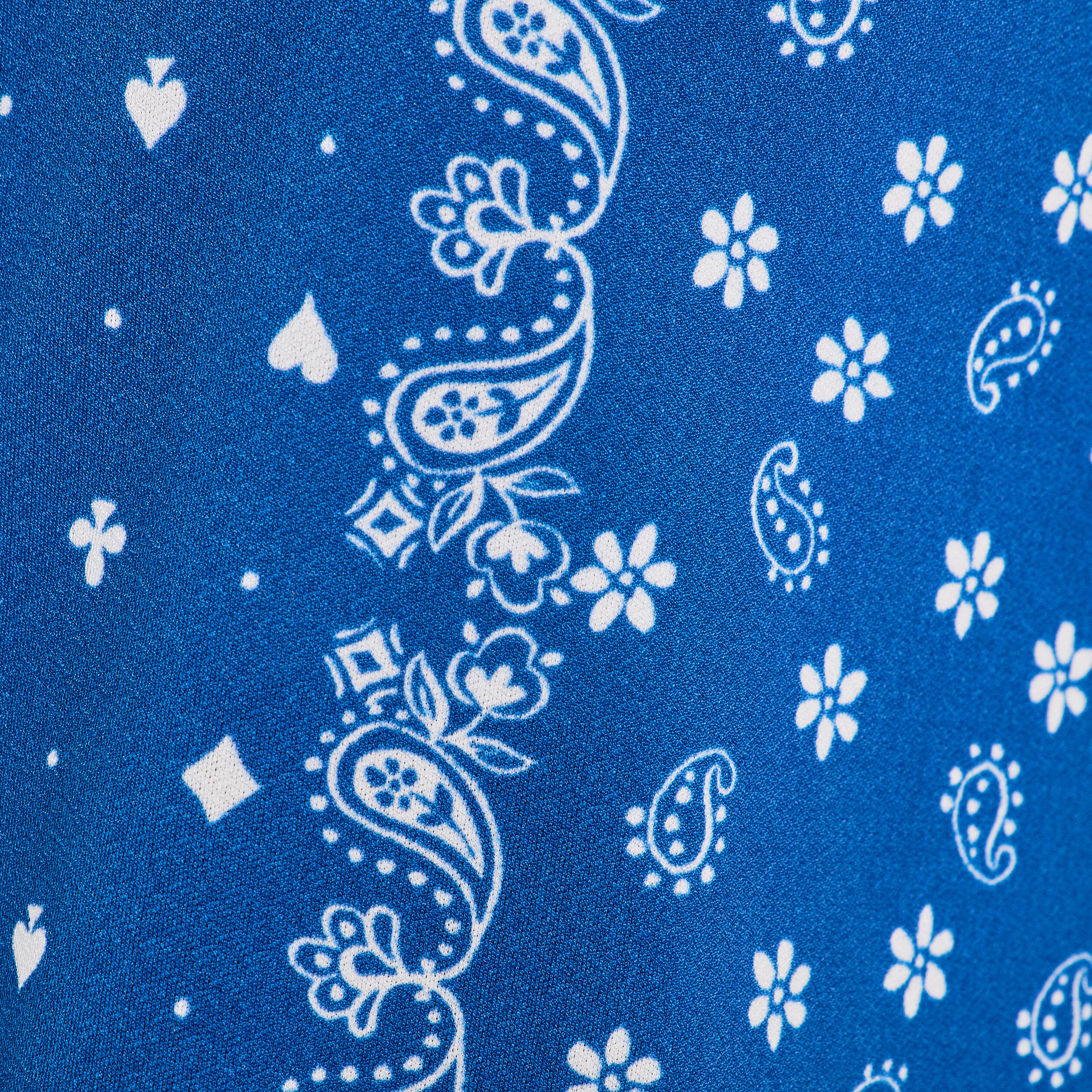Blouse nou&eacute;e sans manches bleu femme