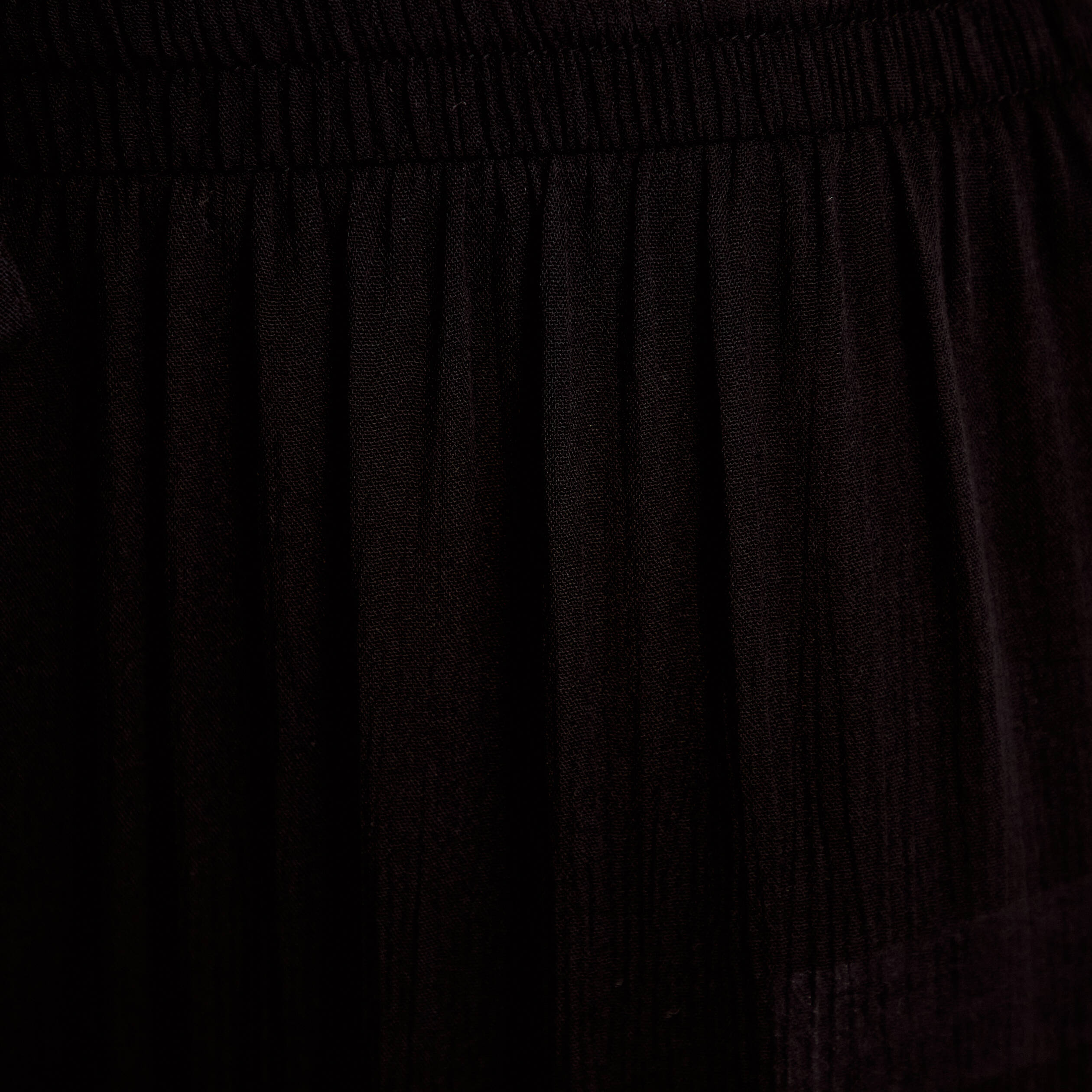 Jupe longue pliss&eacute;e &eacute;vas&eacute;e noir femme