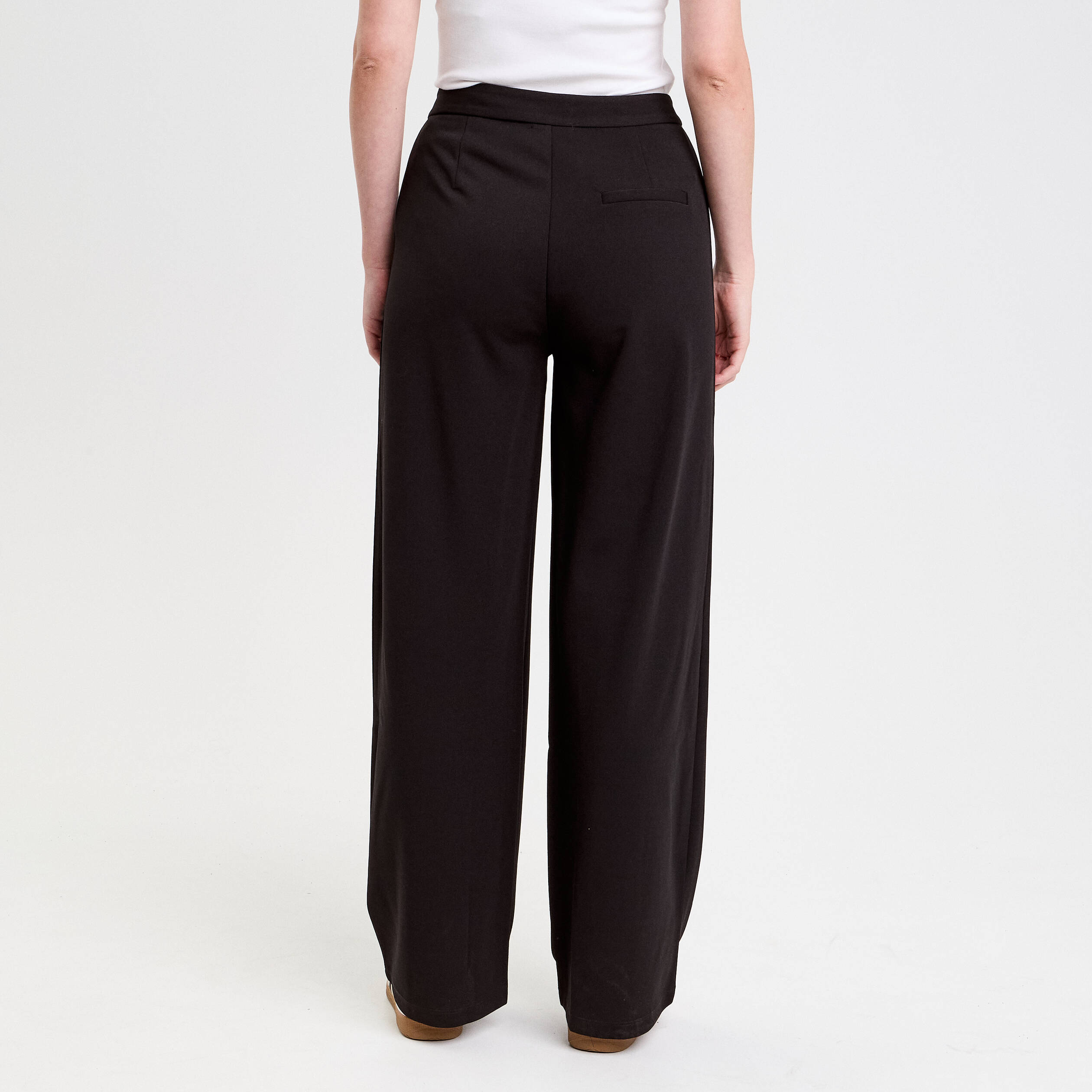 Pantalon large noir femme