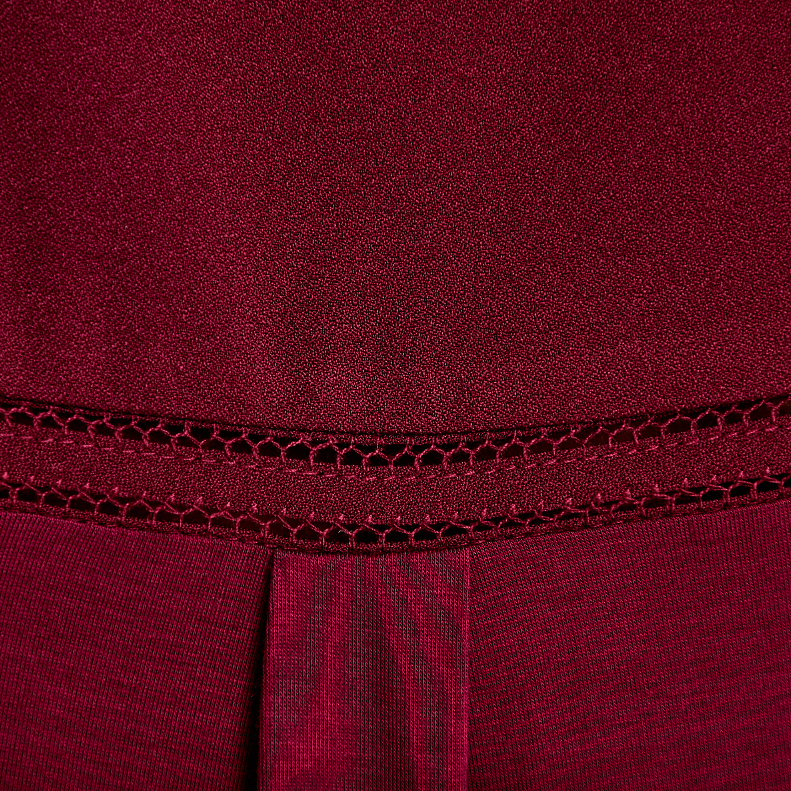 D&eacute;bardeur sans manches bordeaux femme