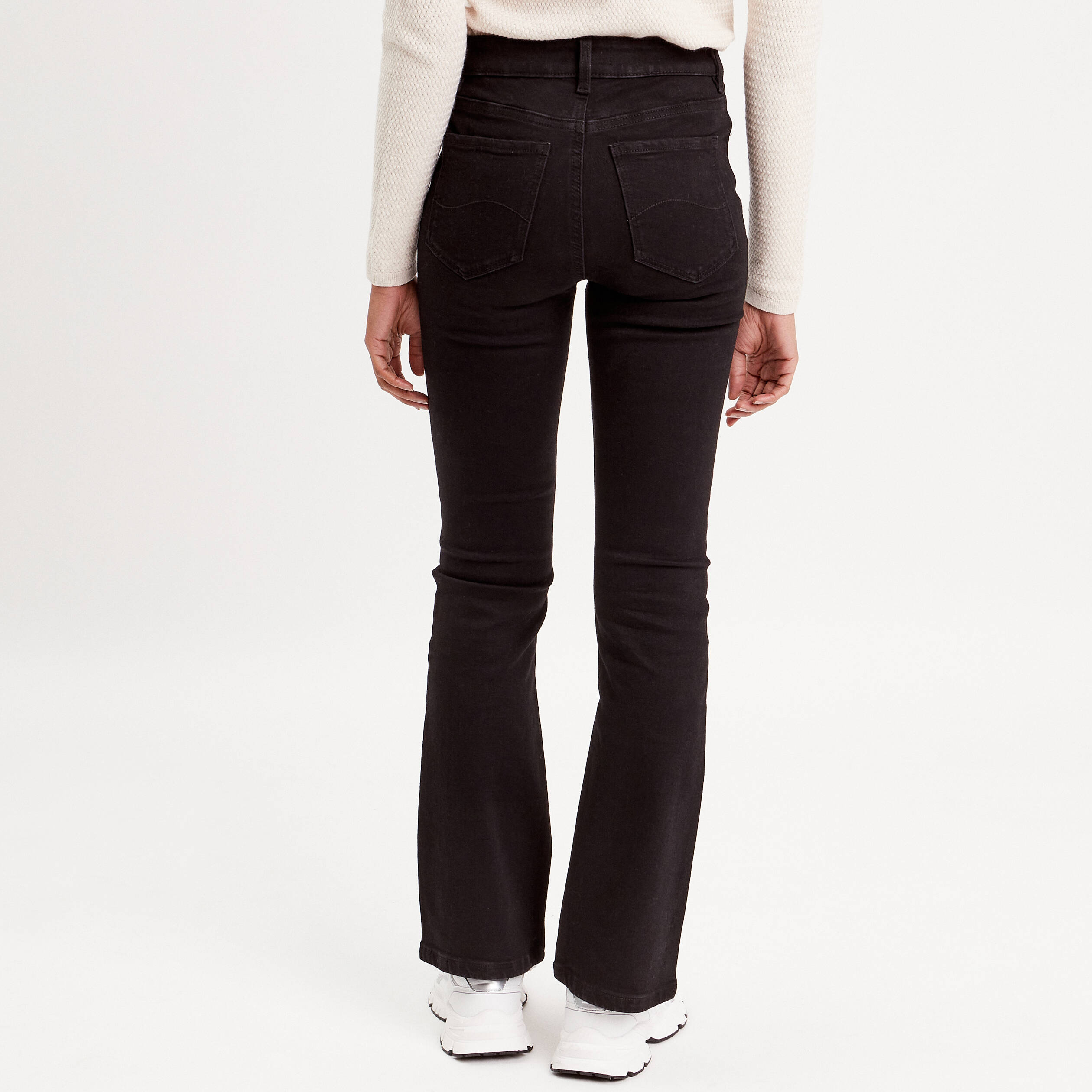 jeans flare denim noir femme Jeans flare denim noir femme