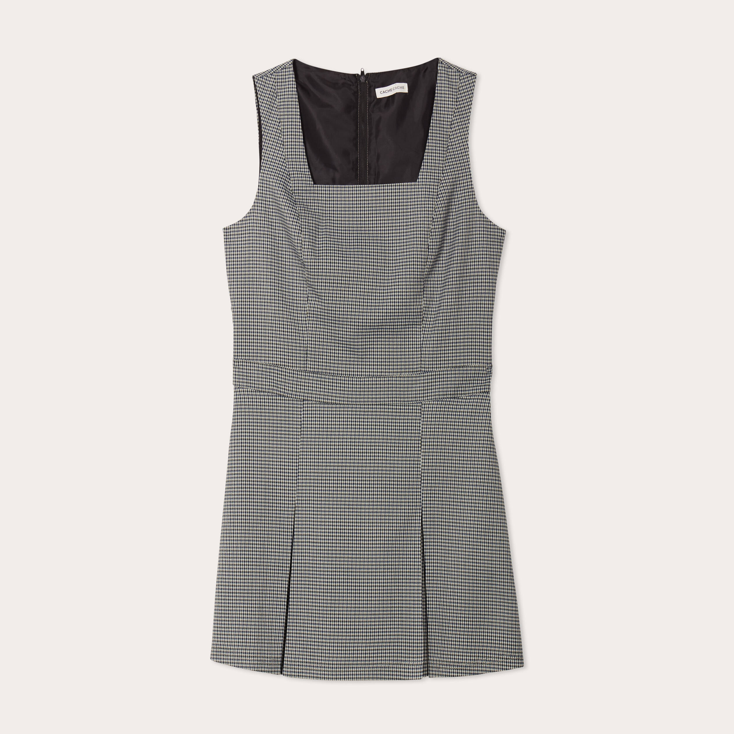 Robe &eacute;vas&eacute;e encolure carr&eacute;e blanc femme