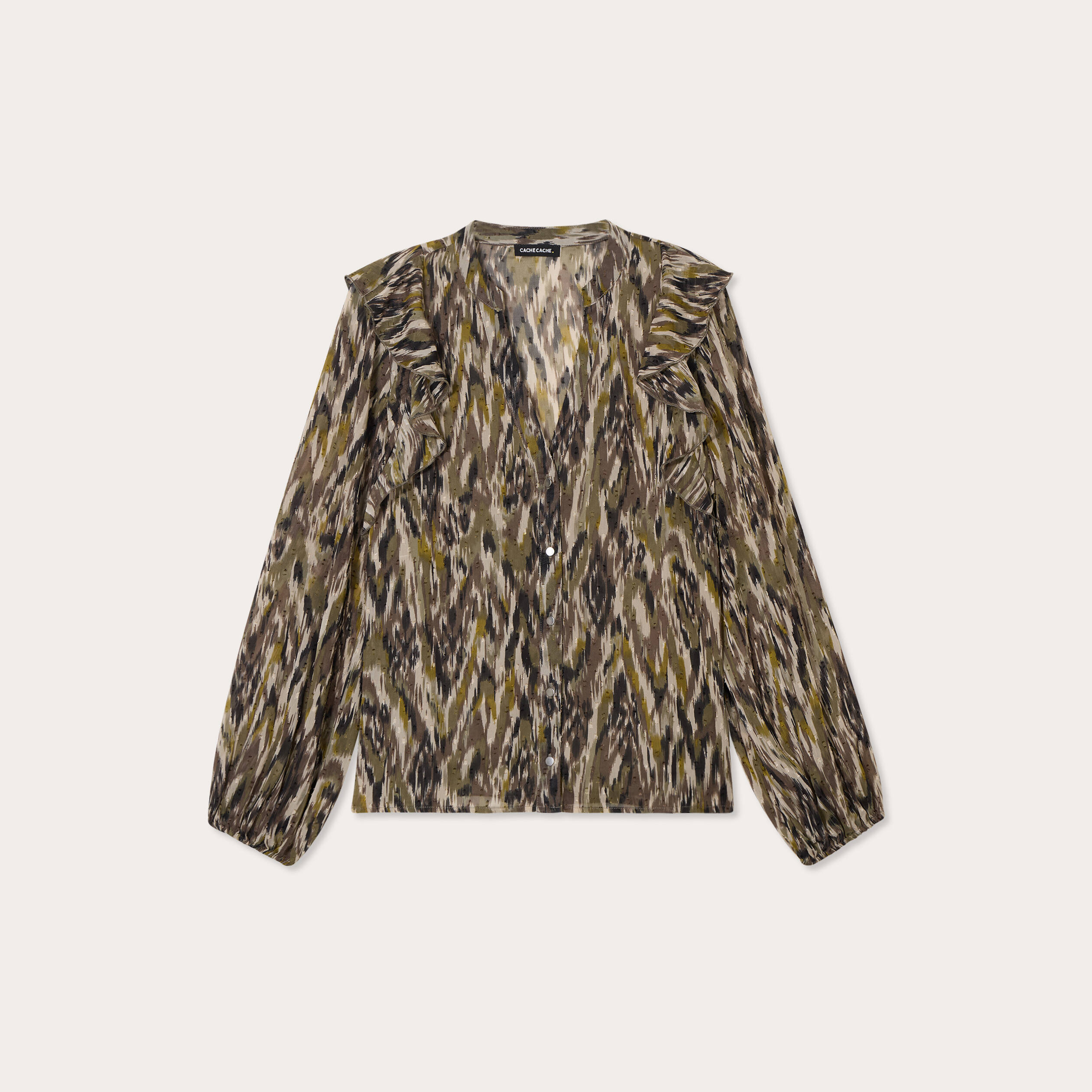 blouse manches longues vert kaki femme Blouse manches longues vert kaki femme