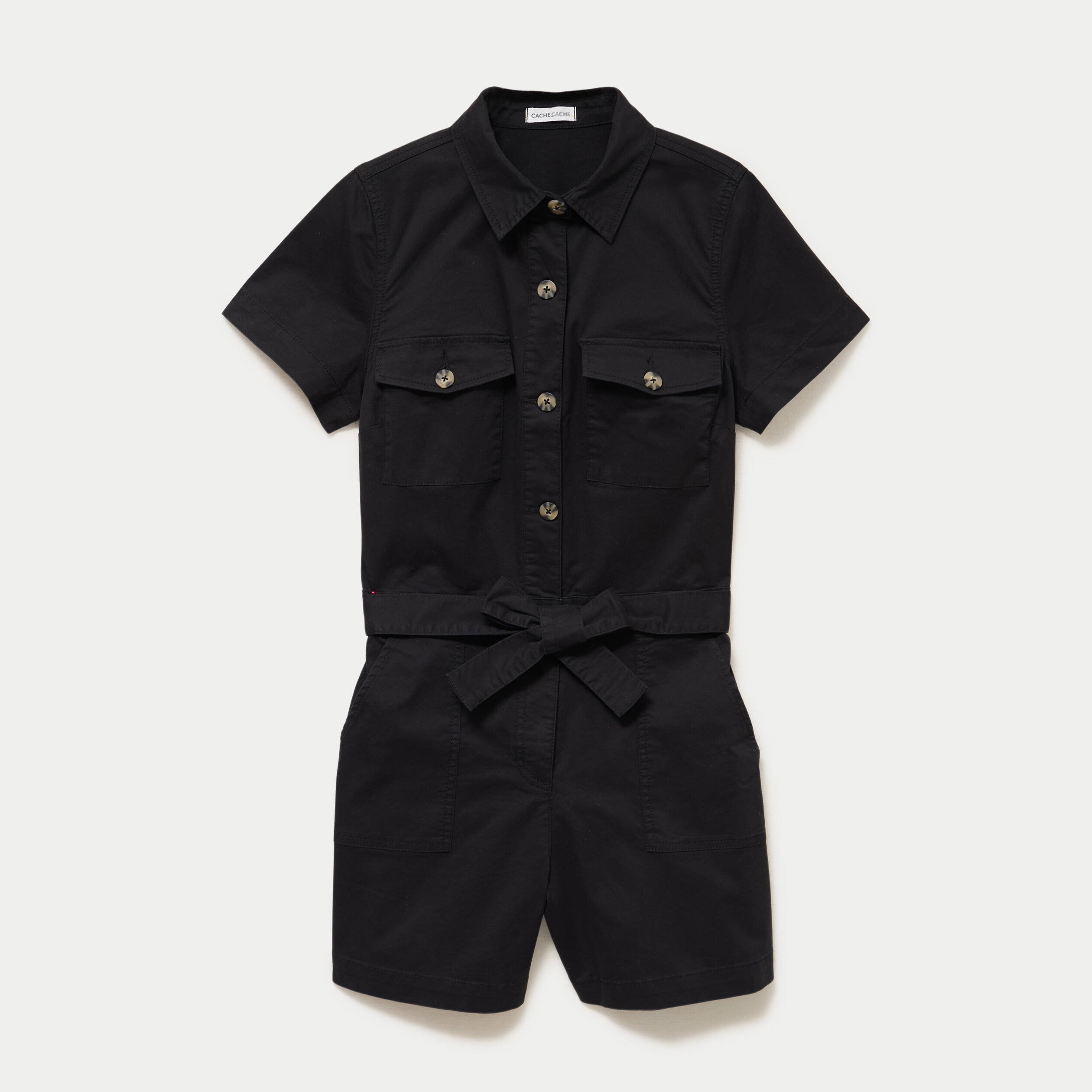 Combishort noir femme
