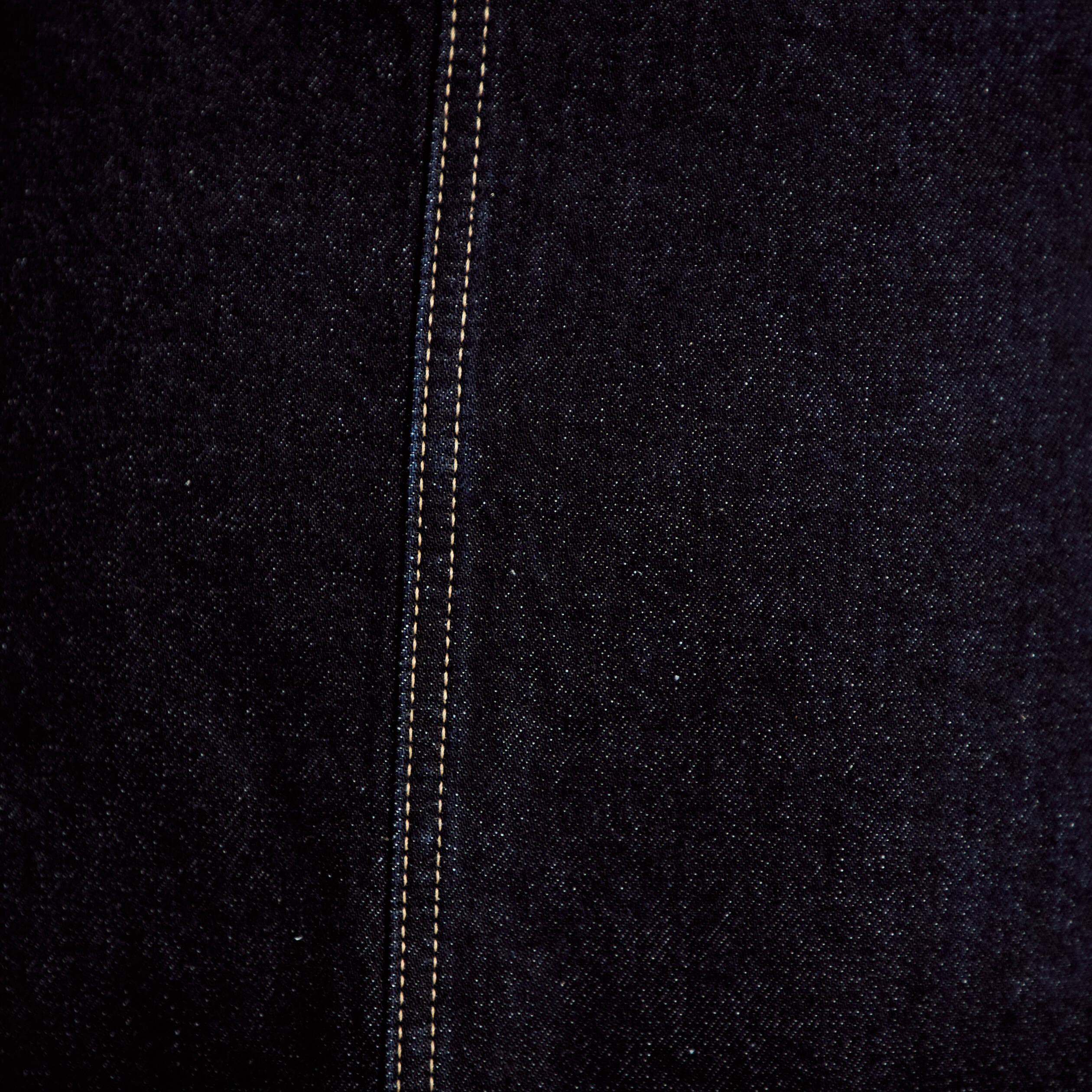 Jupe-short trap&egrave;ze en jean denim brut femme
