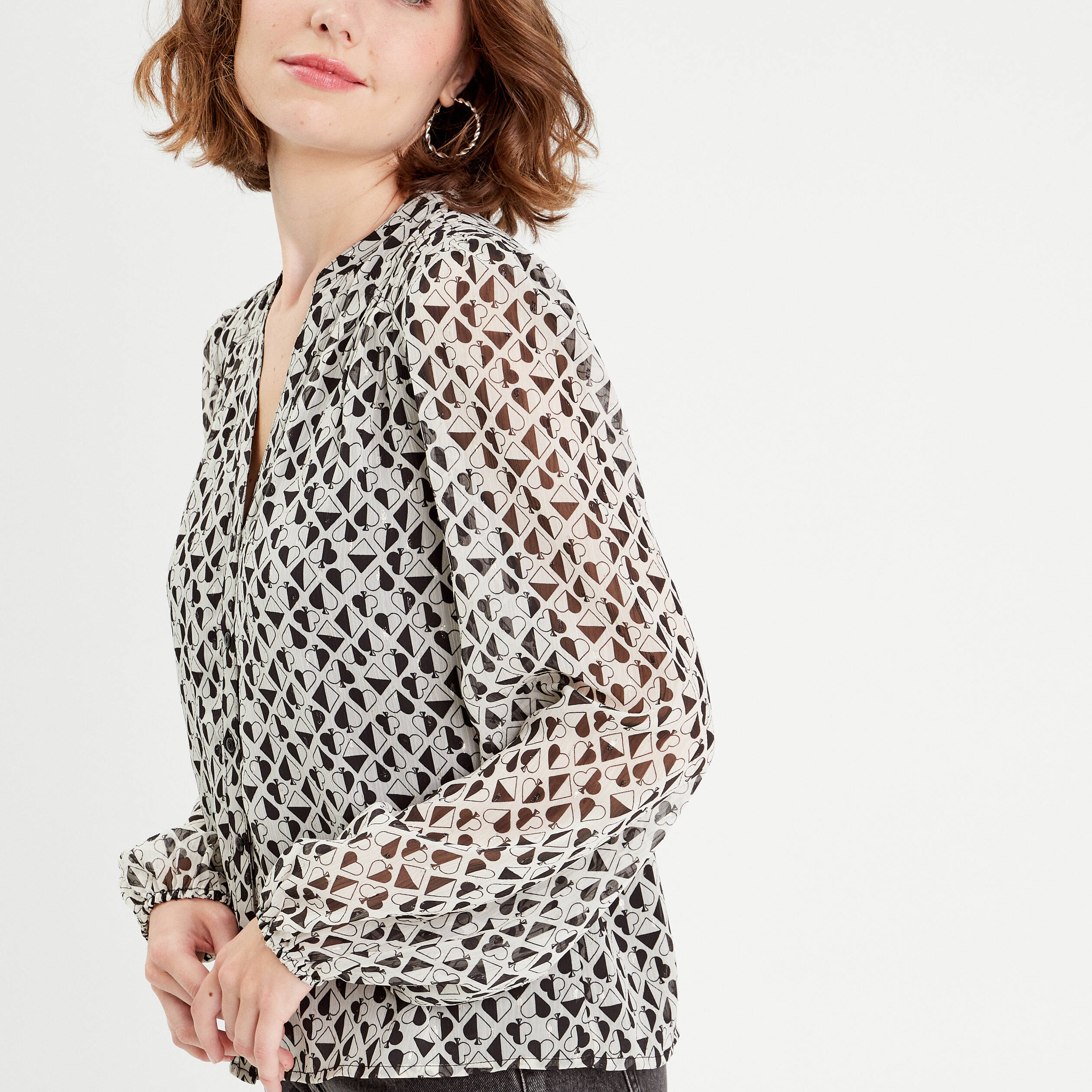 blouse manches longues blanc femme Blouse manches longues blanc femme