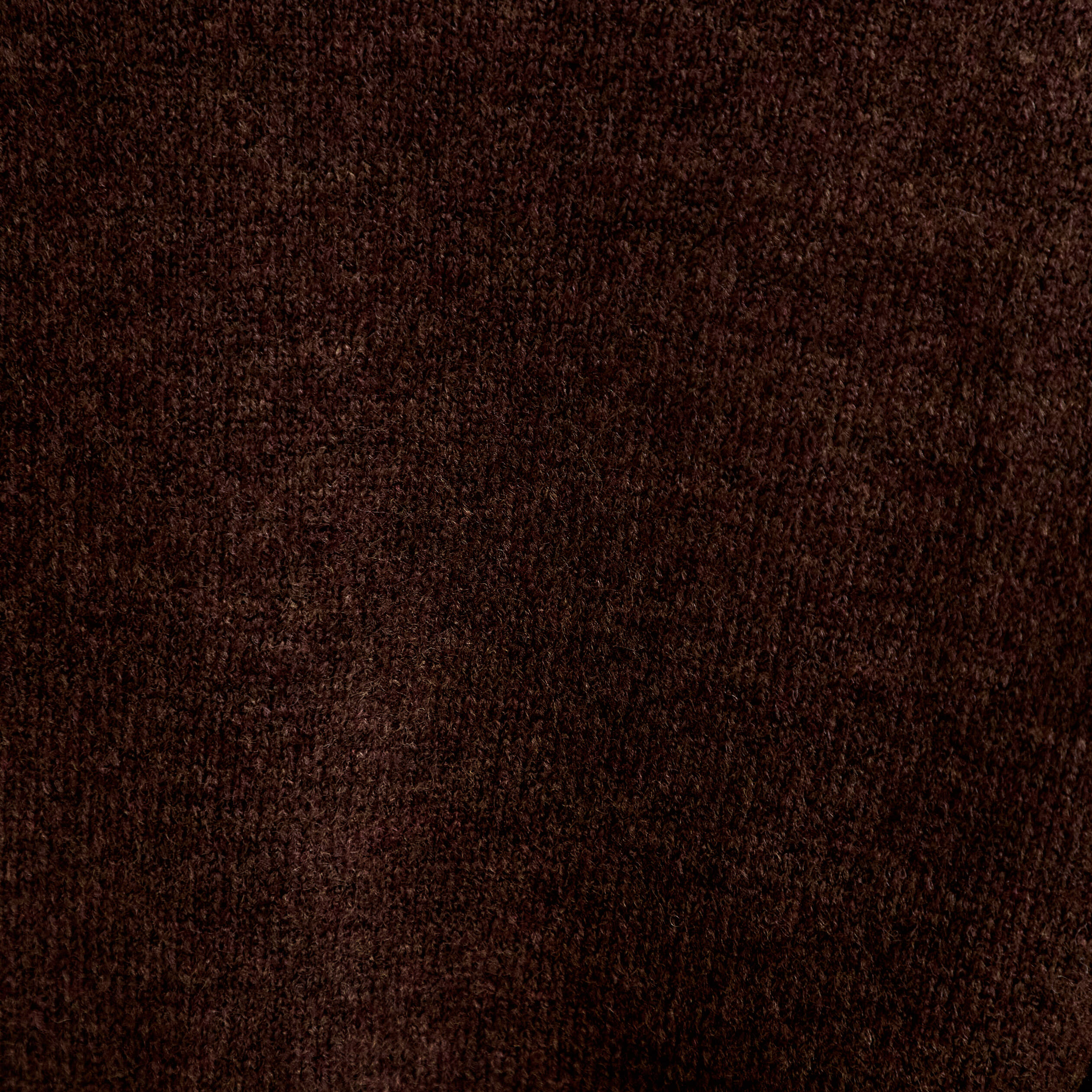 Gilet col v manches longues marron fonc&eacute; femme
