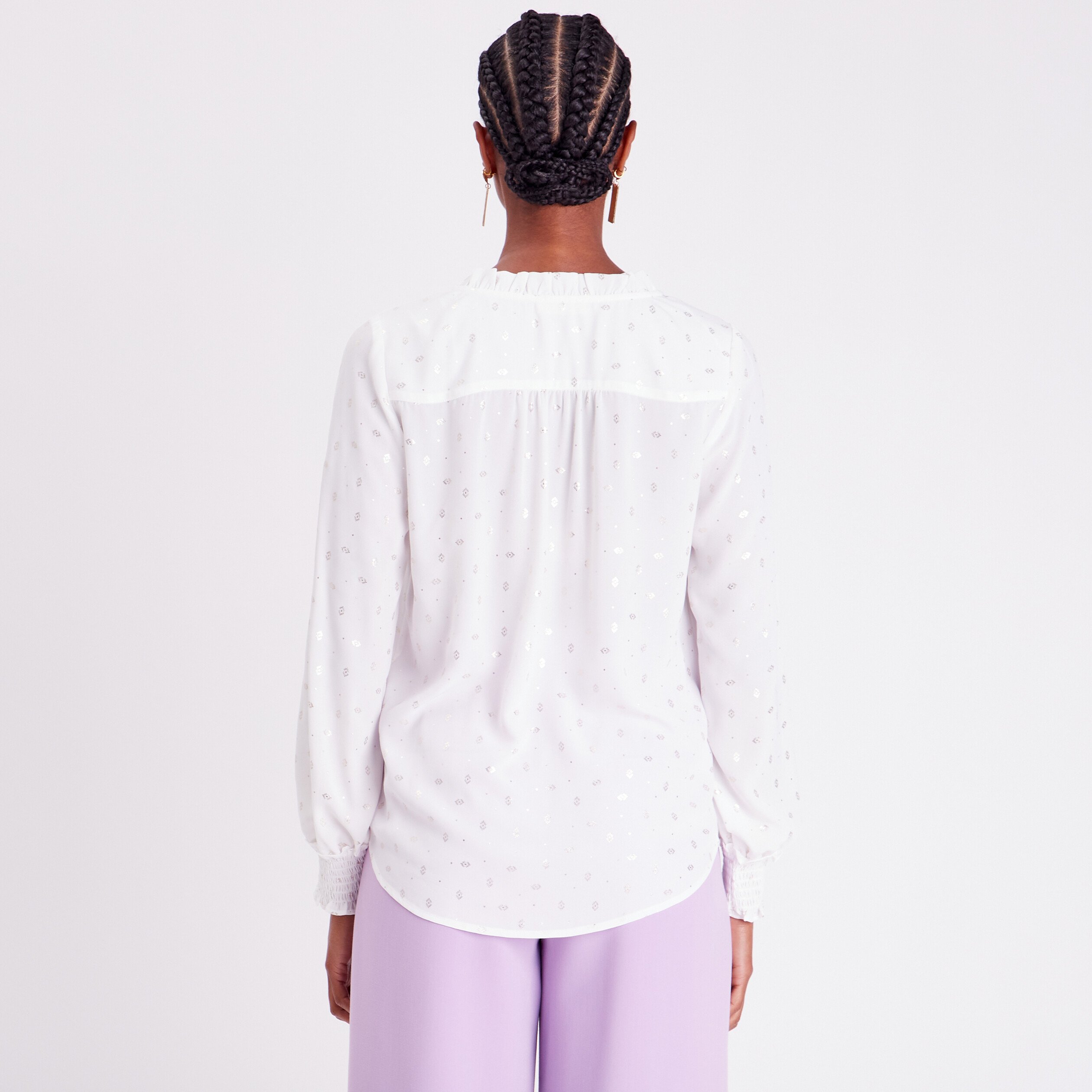 blouse manches longues ecru femme Blouse manches longues ecru femme