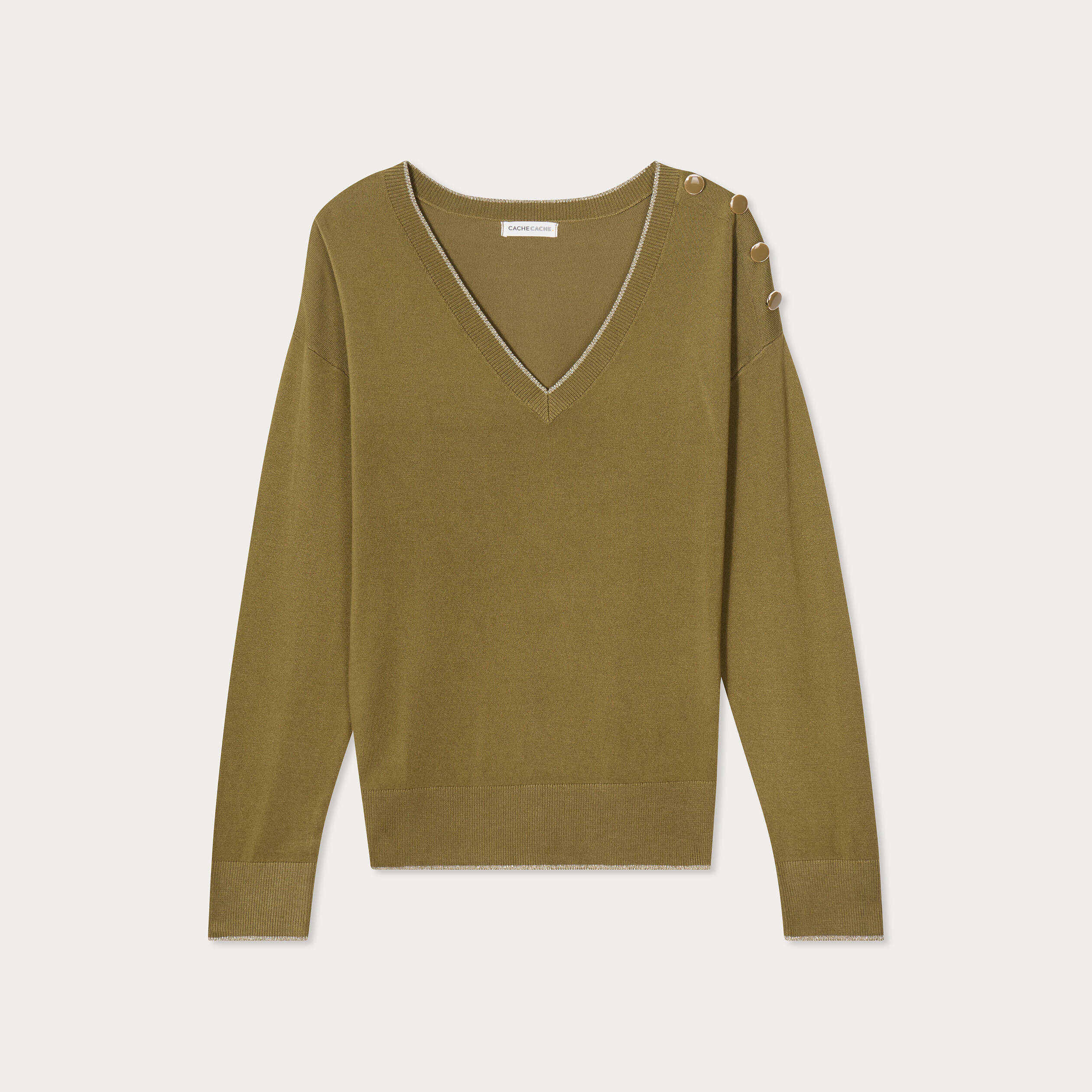 pull manches longues vert fonce femme Pull manches longues vert foncé femme