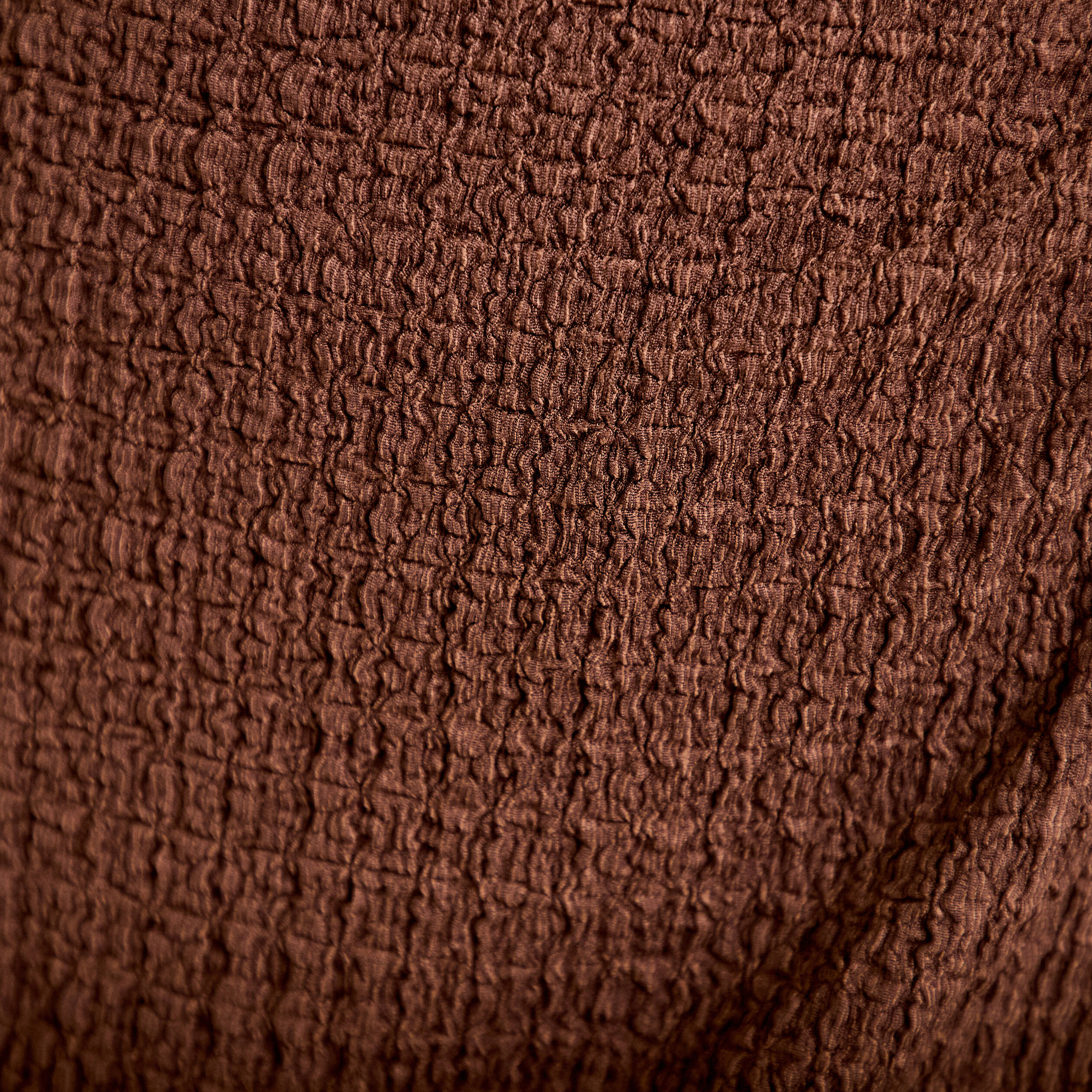 Jupe-short courte &eacute;vas&eacute;e en maille marron femme