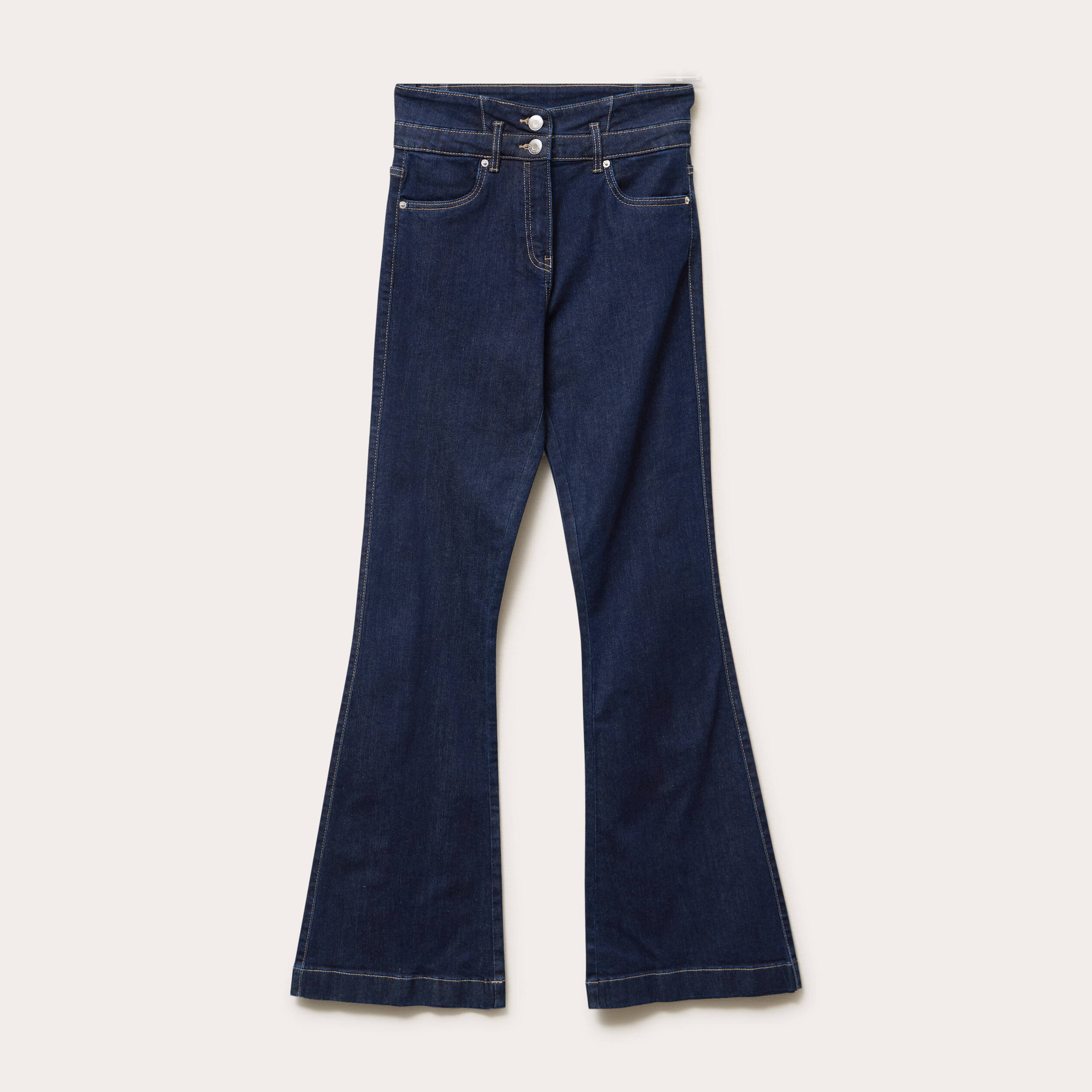 jeans bootcut taille haute denim brut femme Jeans bootcut taille haute denim brut femme