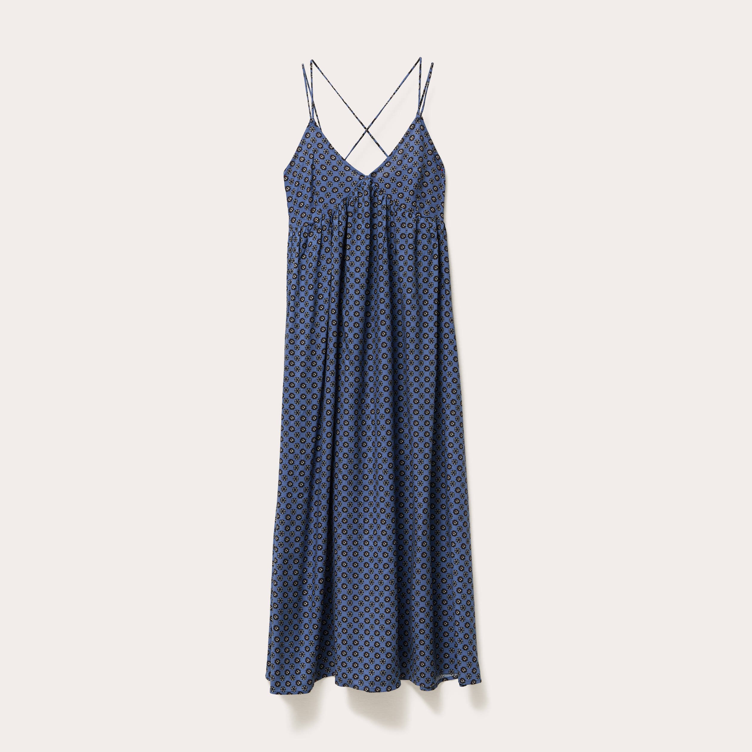 robe longue evasee bretelles bleu petrole femme Robe longue évasée bretelles bleu pétrole femme