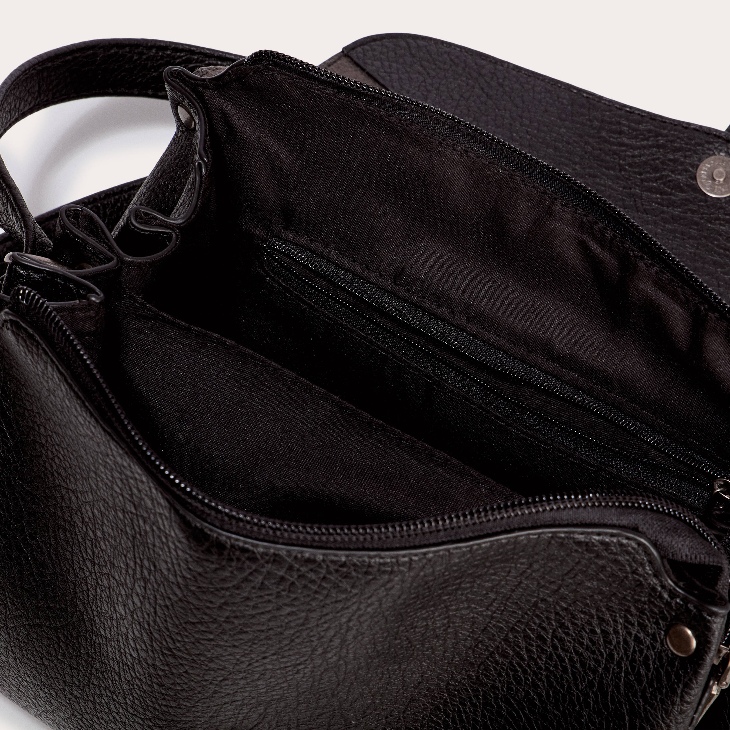 Sac similicuir noir femme