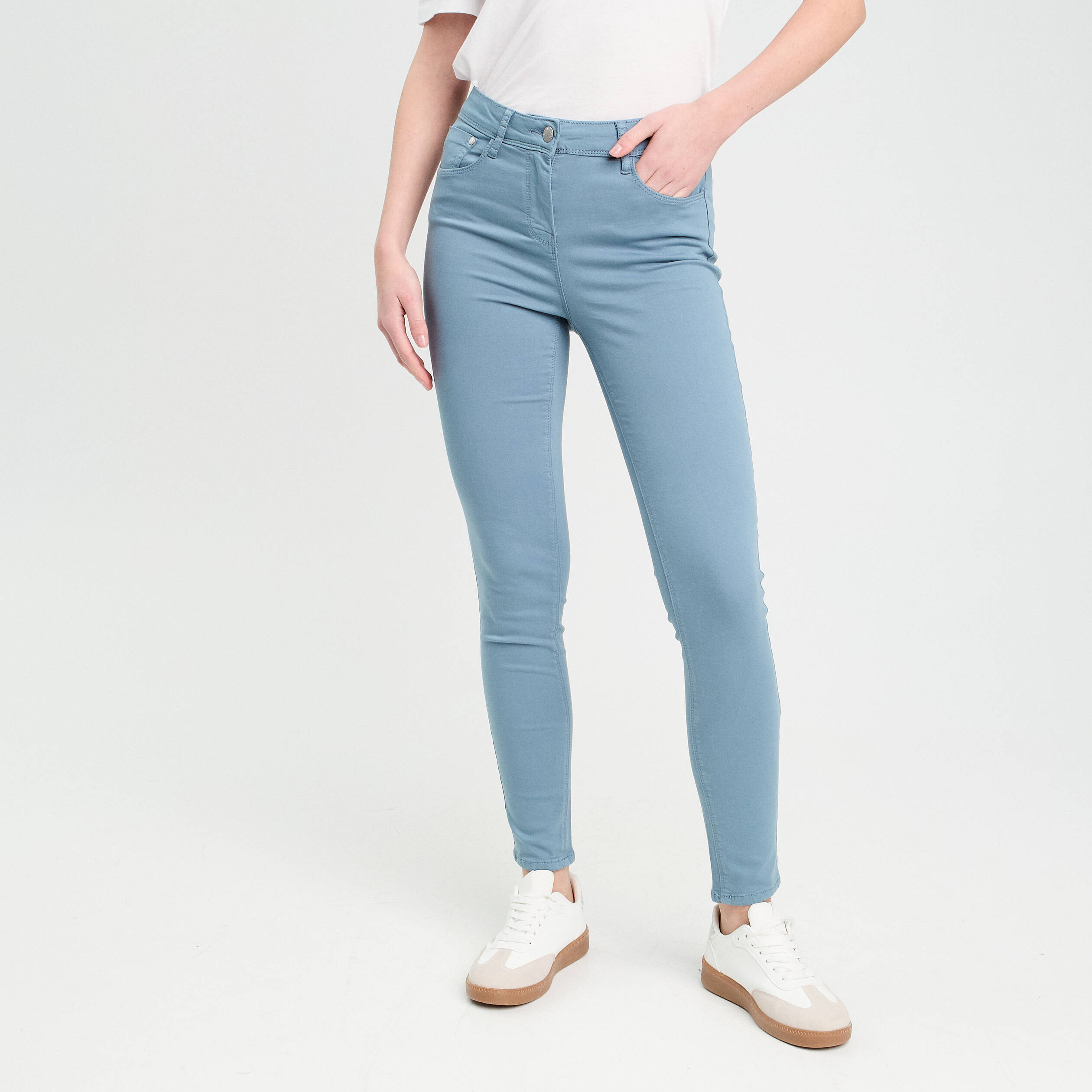 Jean slim bleu femme deals
