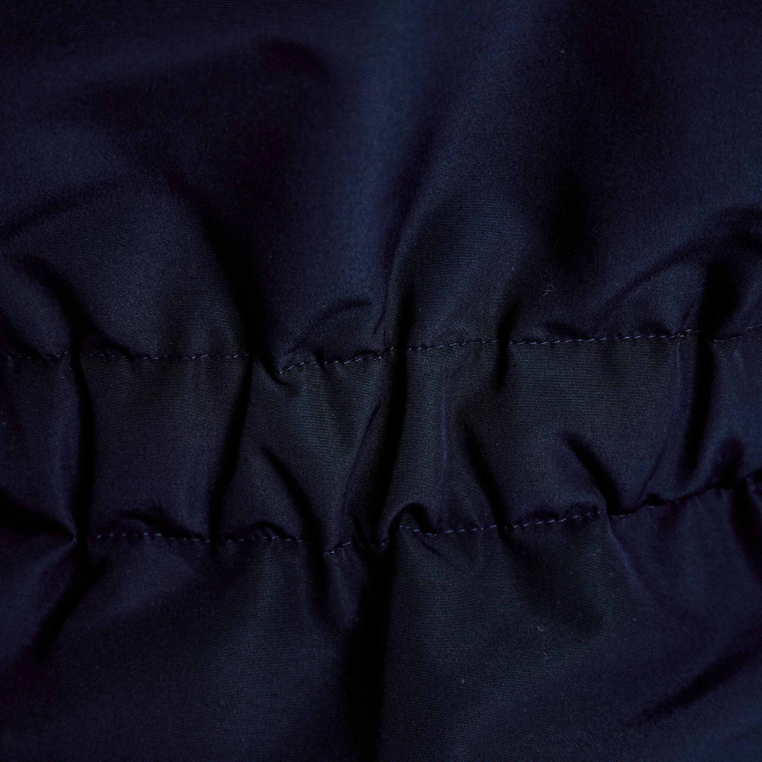 Parka &agrave; capuche fausse fourrure bleu marine femme