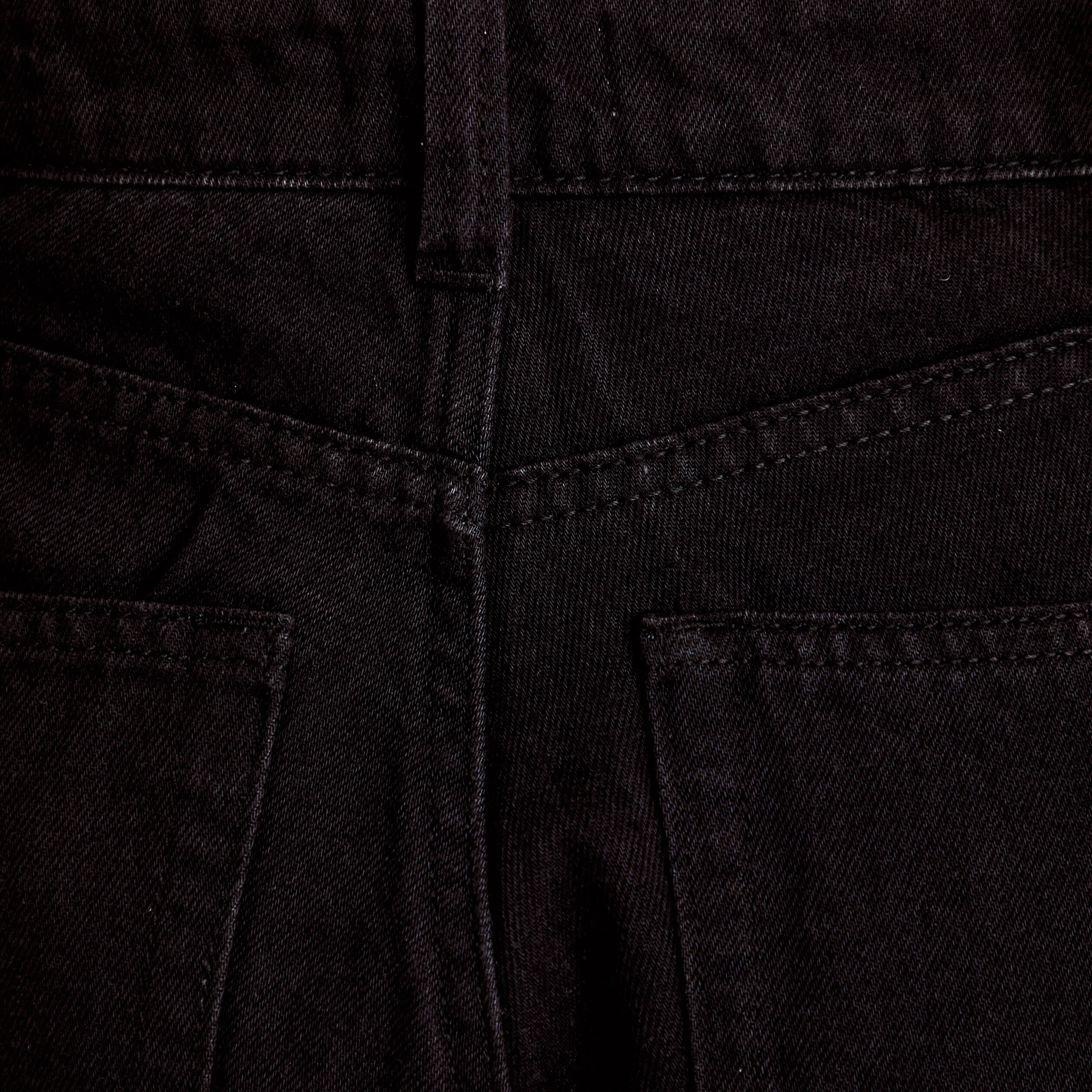 Jean wide leg taille haute denim noir femme