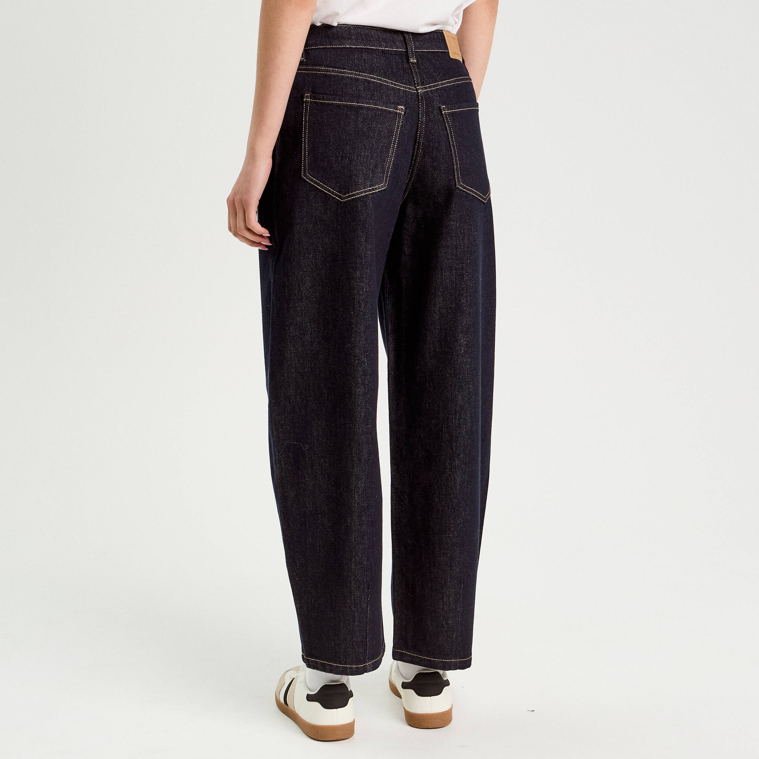jeans barrel 78eme denim brut femme Jeans barrel 7/8ème denim brut femme