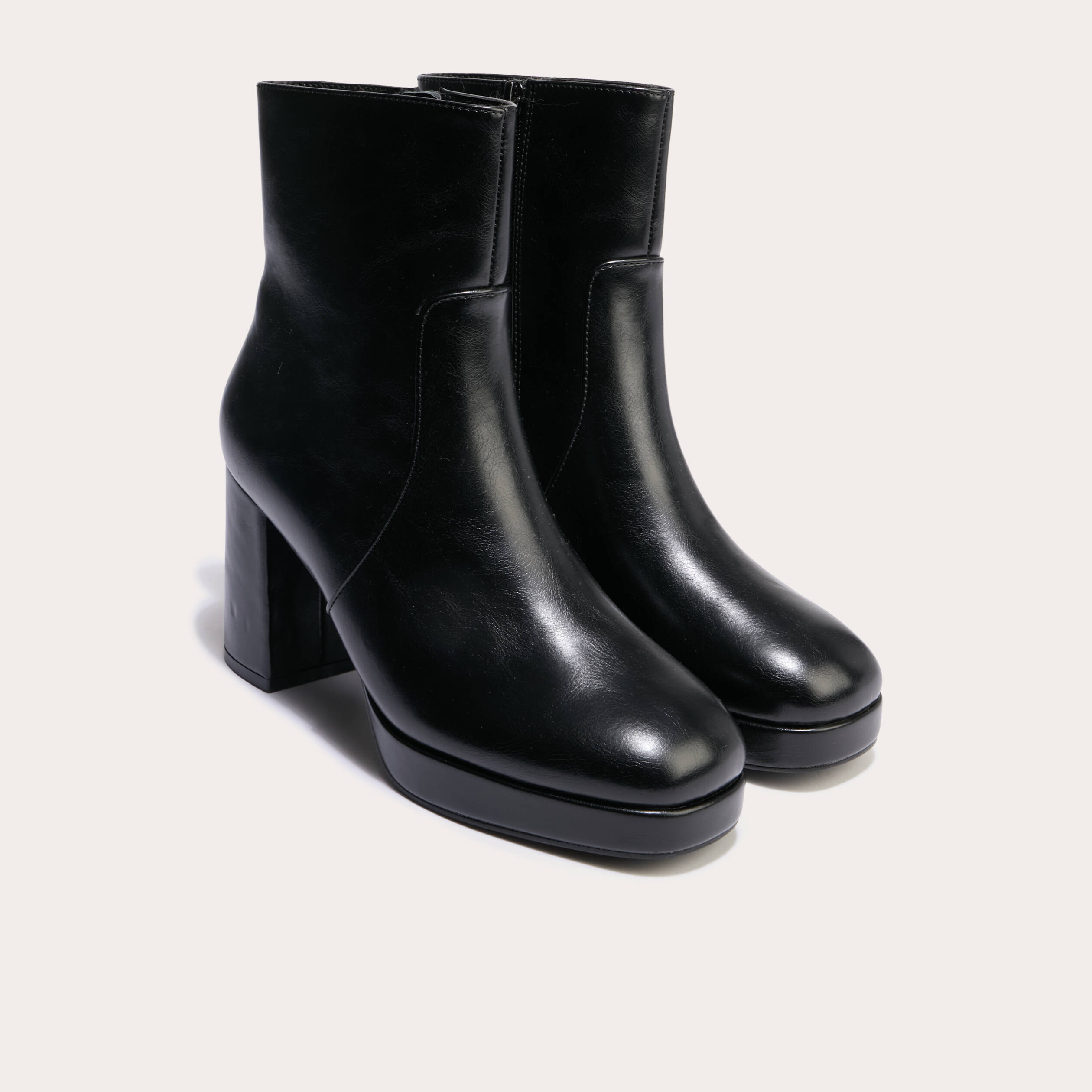 Bottines Noires ANN TAYLOR LOFT Talon Haut - Taille 9 M (US), Fermeture Zip, Occasion Excellent état