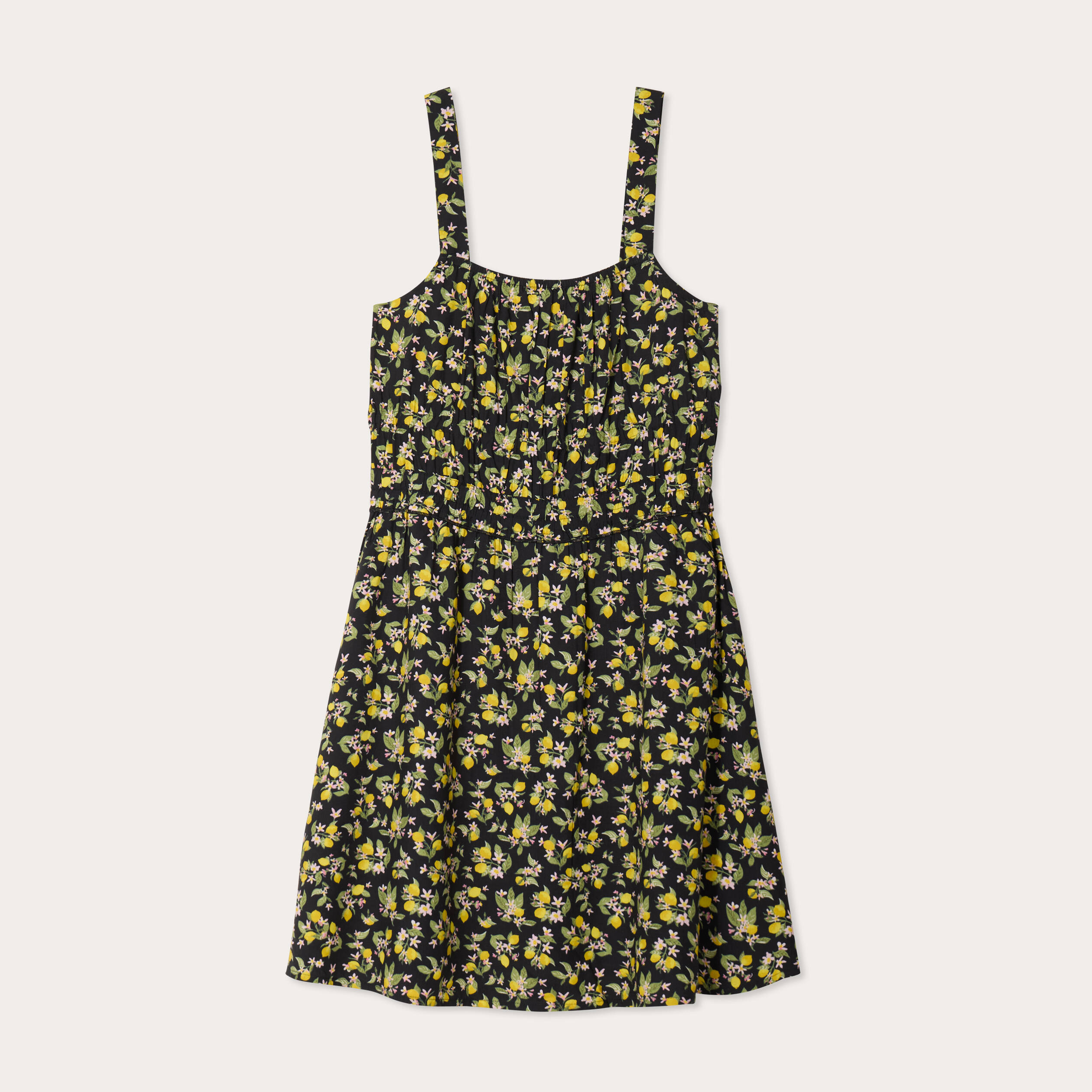 Robe &eacute;vas&eacute;e bretelles fines noir femme