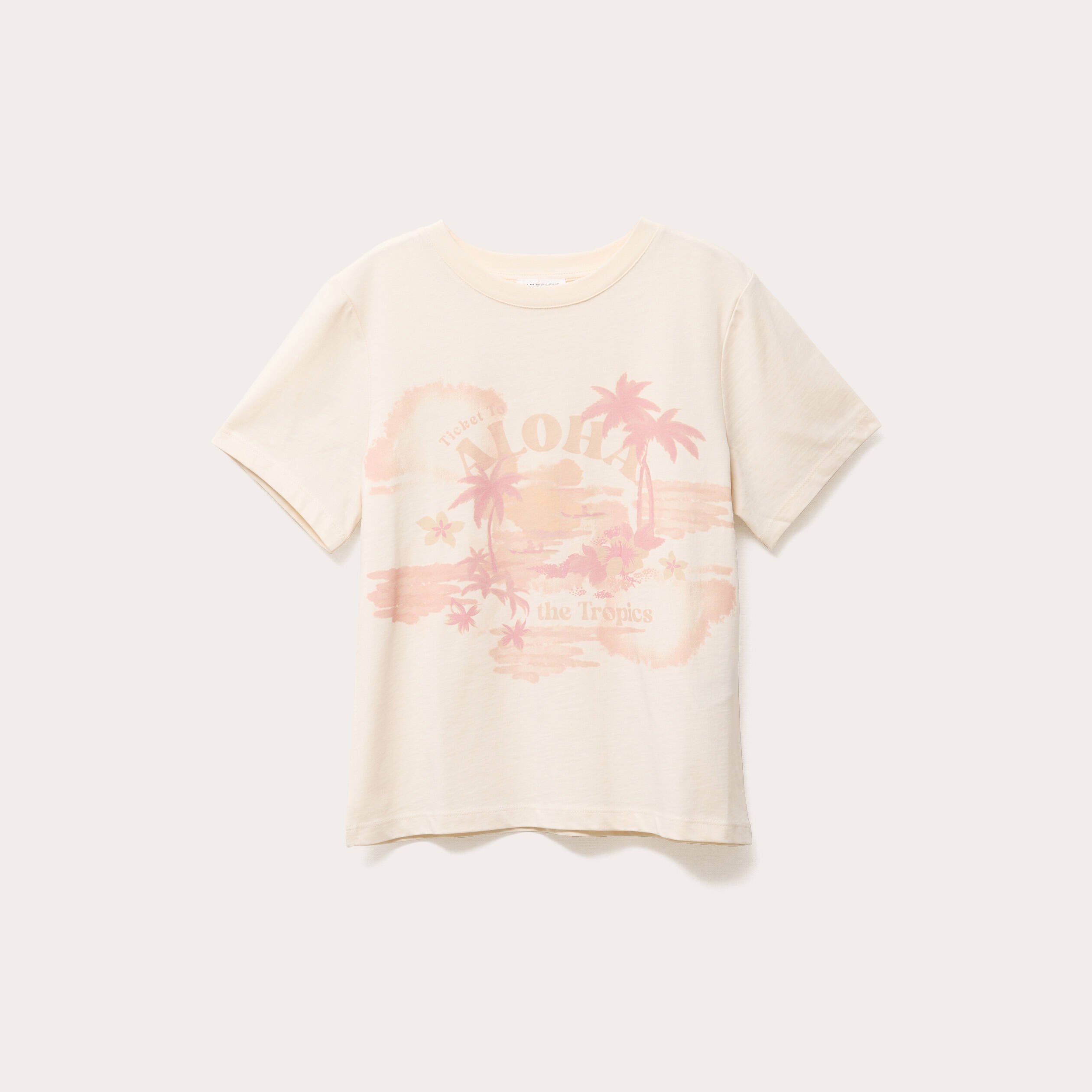 t shirt manches courtes ecru femme T-shirt manches courtes ecru femme