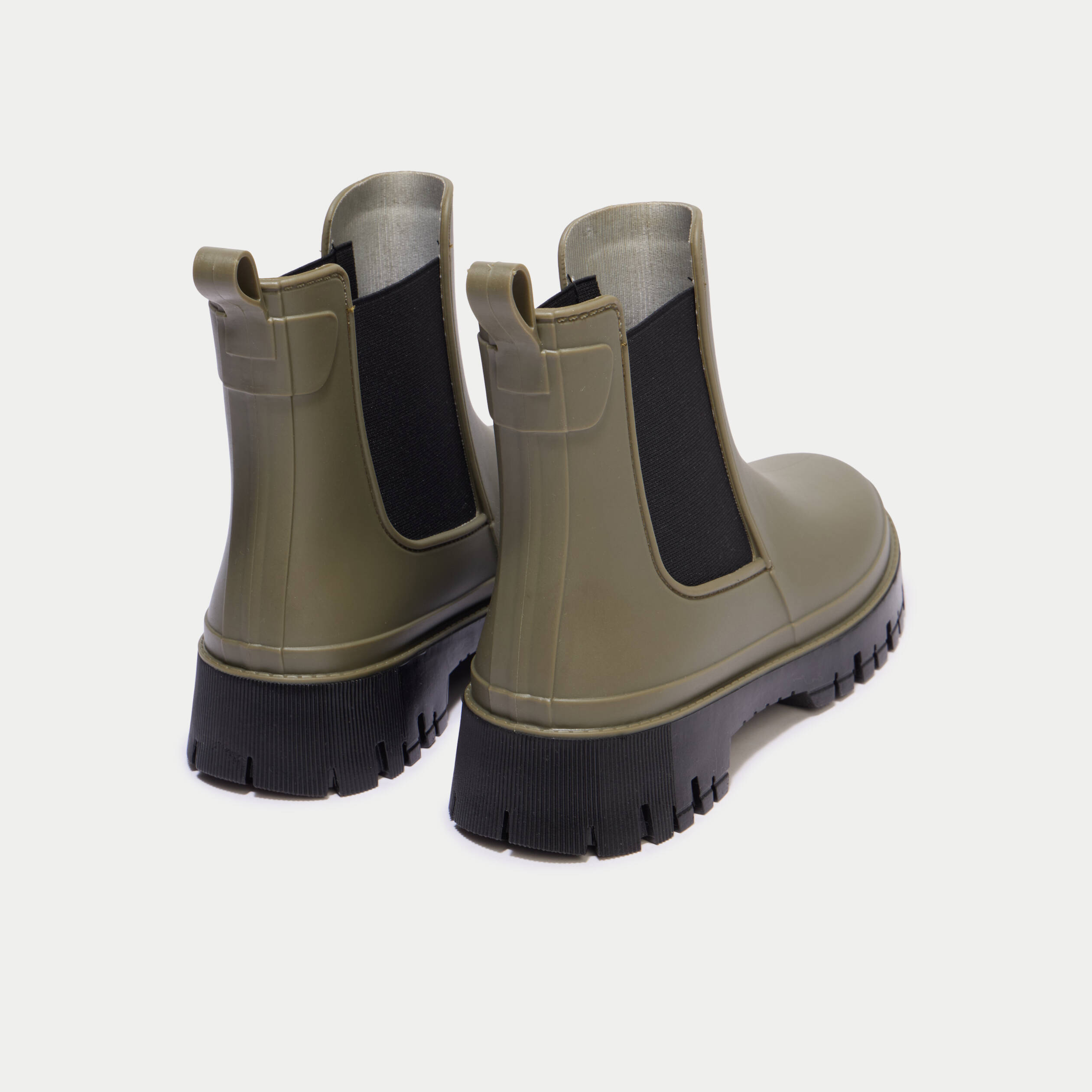 Bottes vert kaki femme