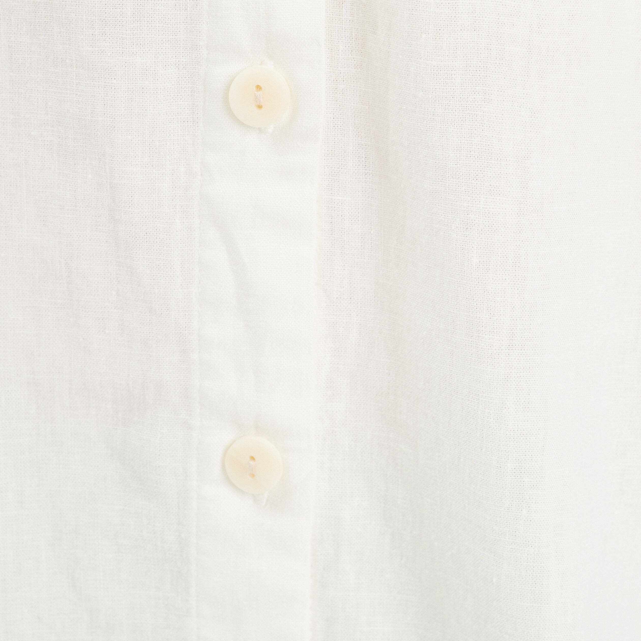 Chemise manches longues contenant du lin ecru femme