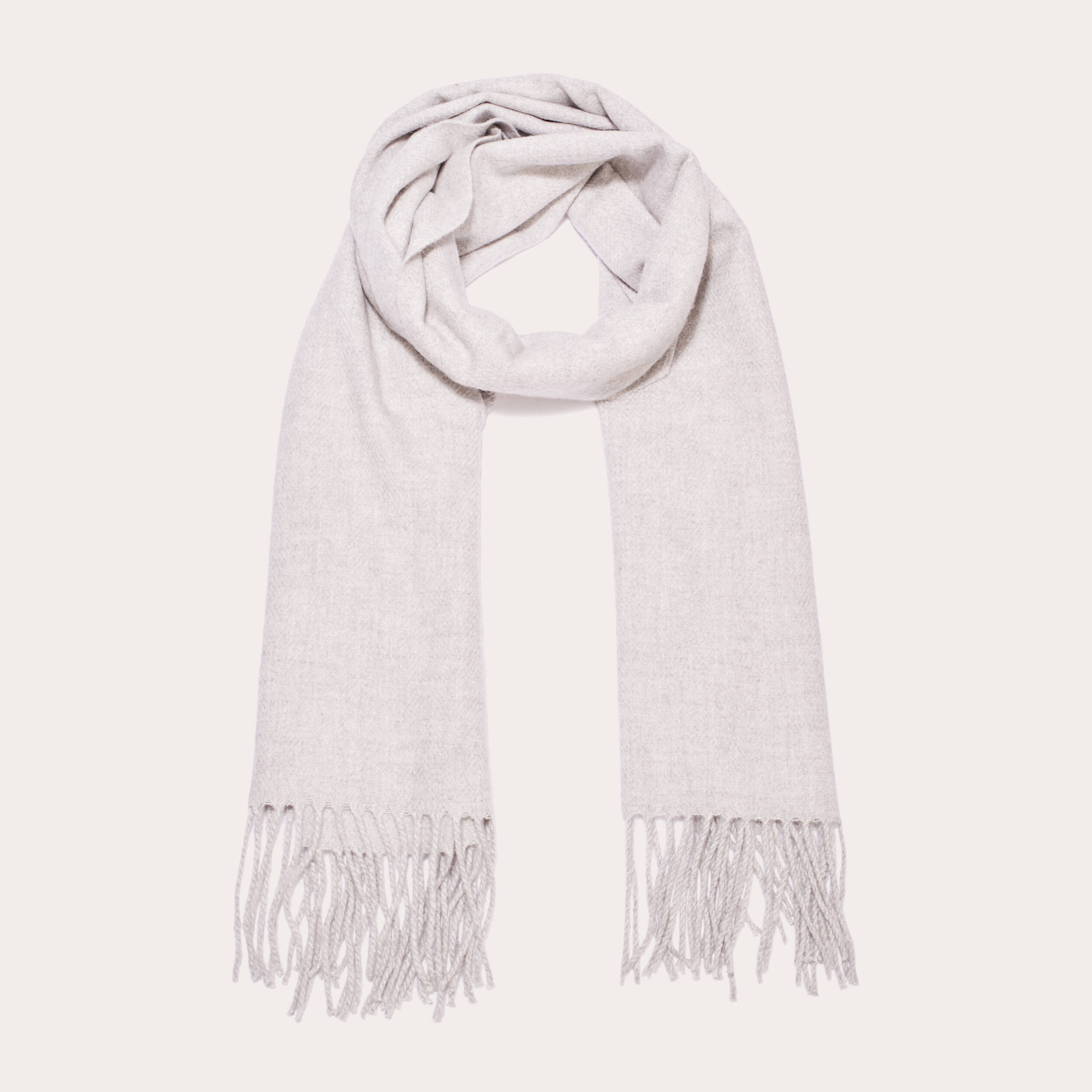 foulard avec franges gris clair femme Foulard avec franges gris clair femme