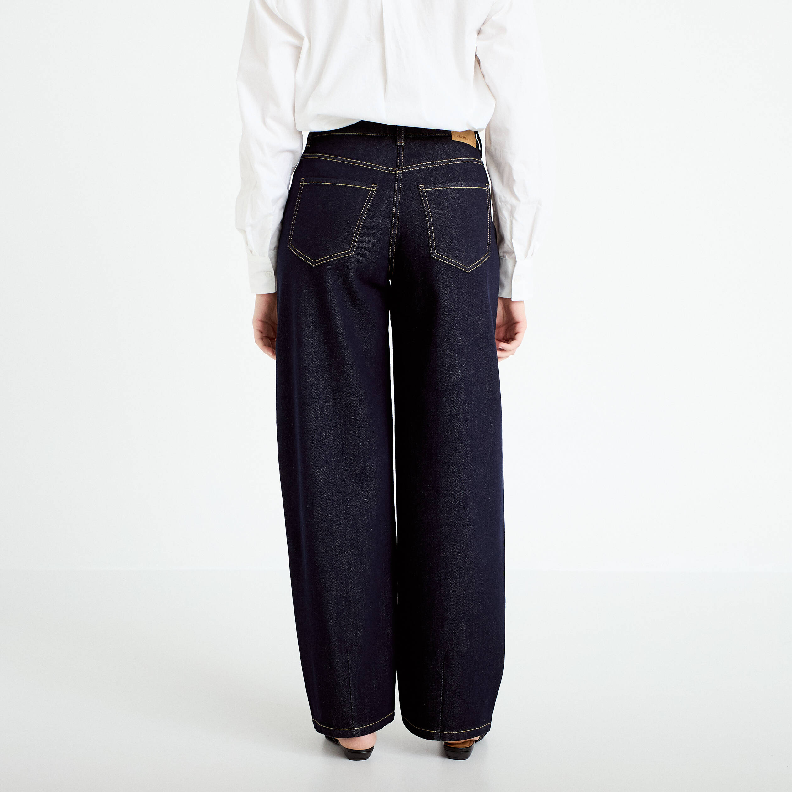 Jean boyfriend denim brut femme