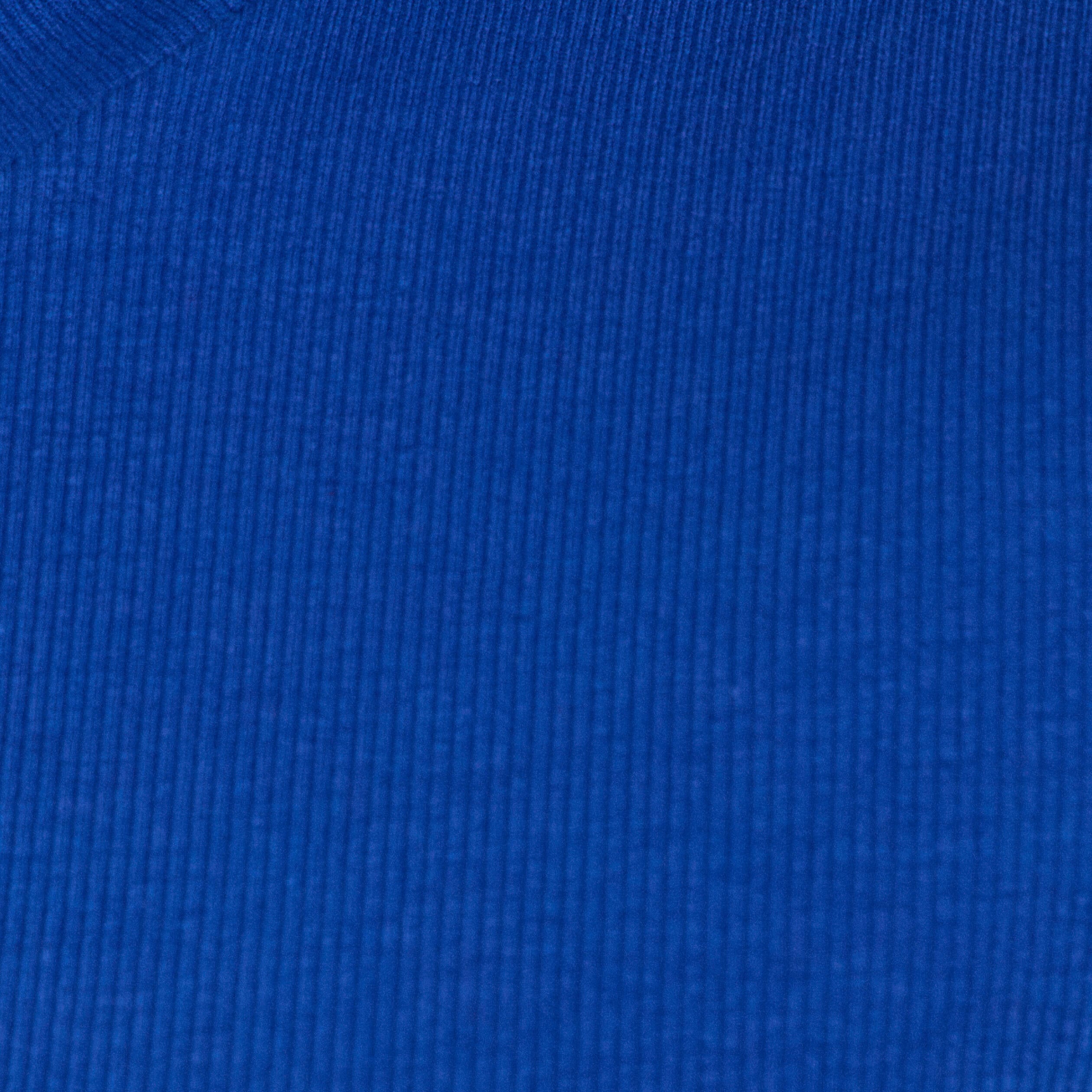 T-shirt c&ocirc;tel&eacute; ajust&eacute; manches courtes bleu electrique femme