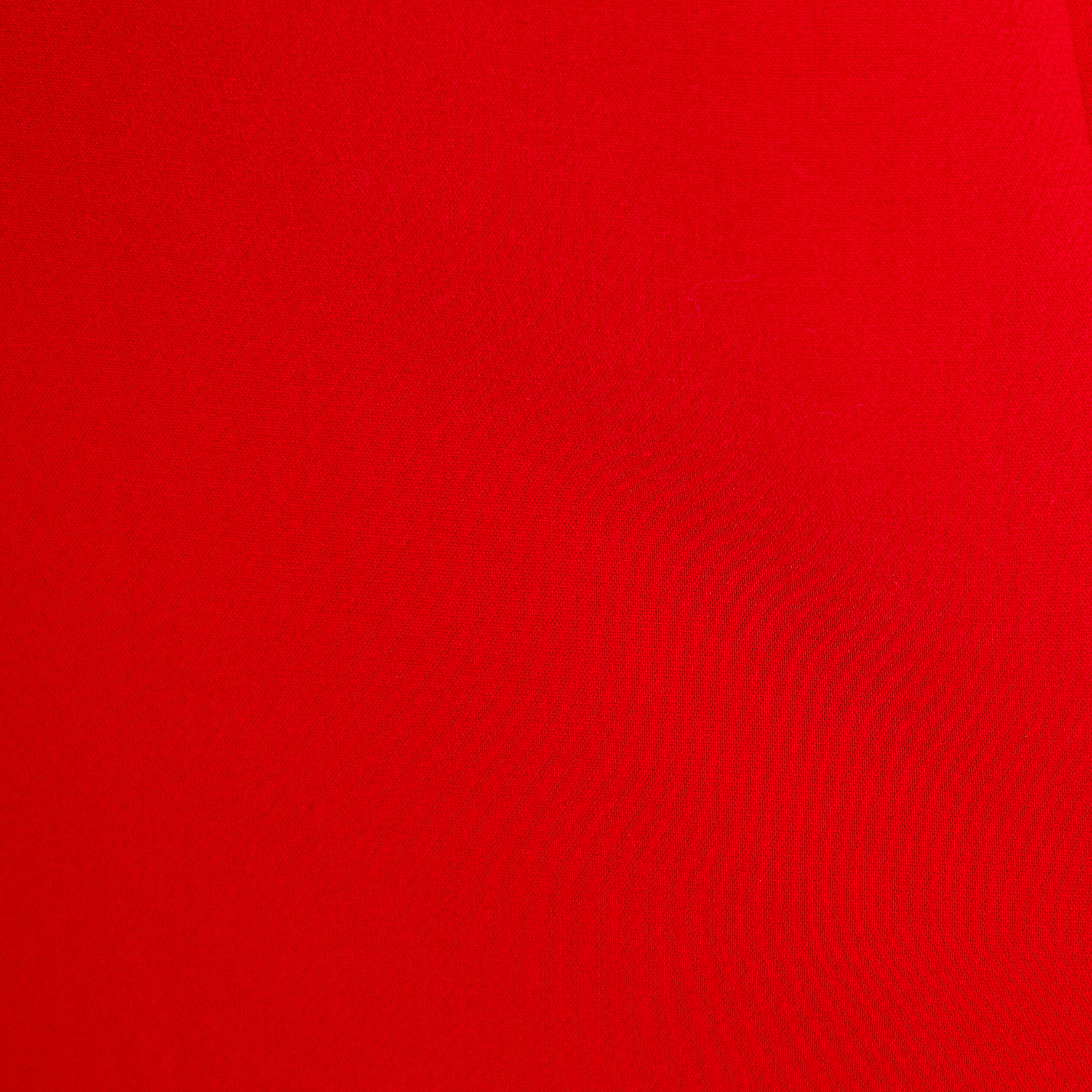Jupe-short droite fentes rouge femme