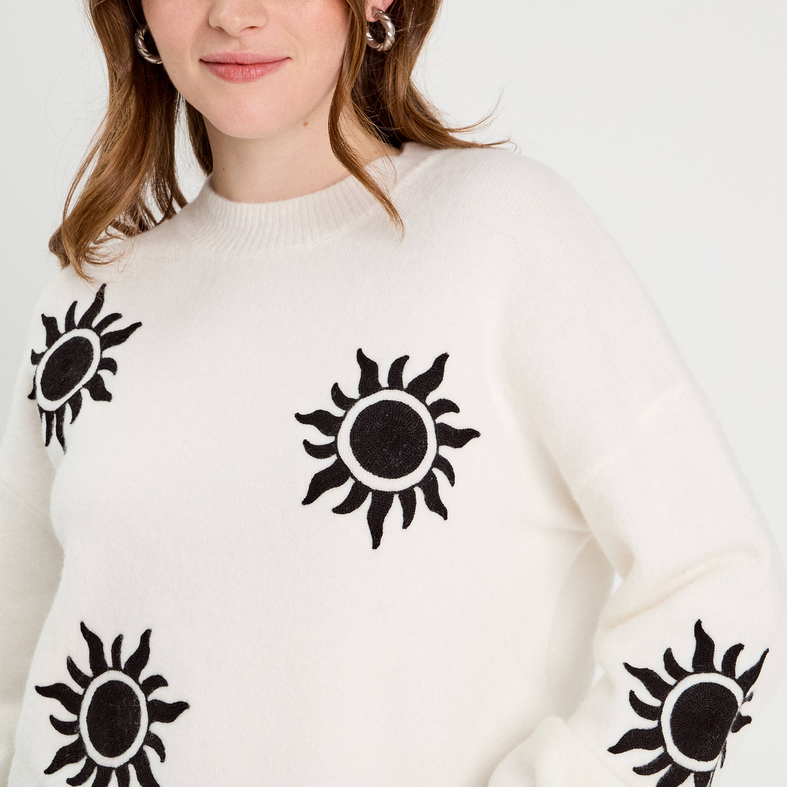 pull manches longues ecru femme Pull manches longues ecru femme
