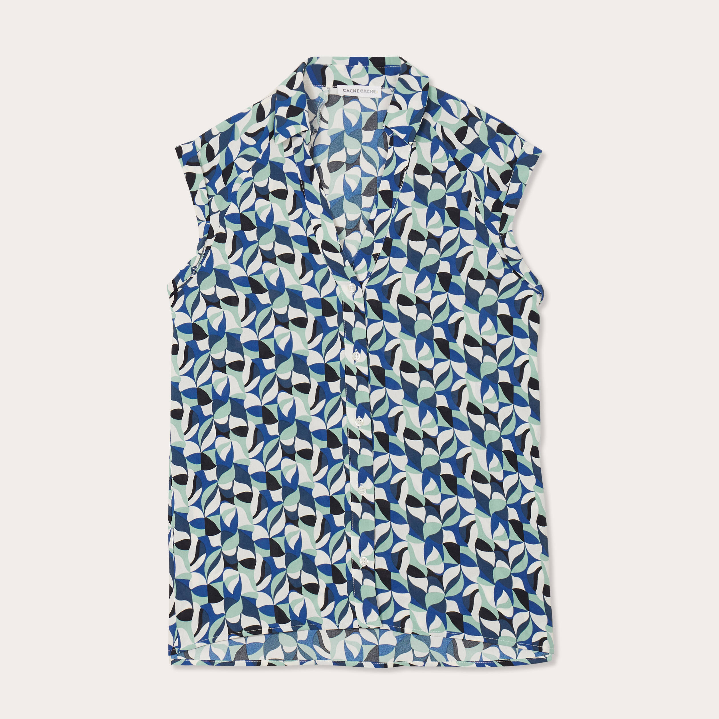 blouse sans manches bleu femme Blouse sans manches bleu femme
