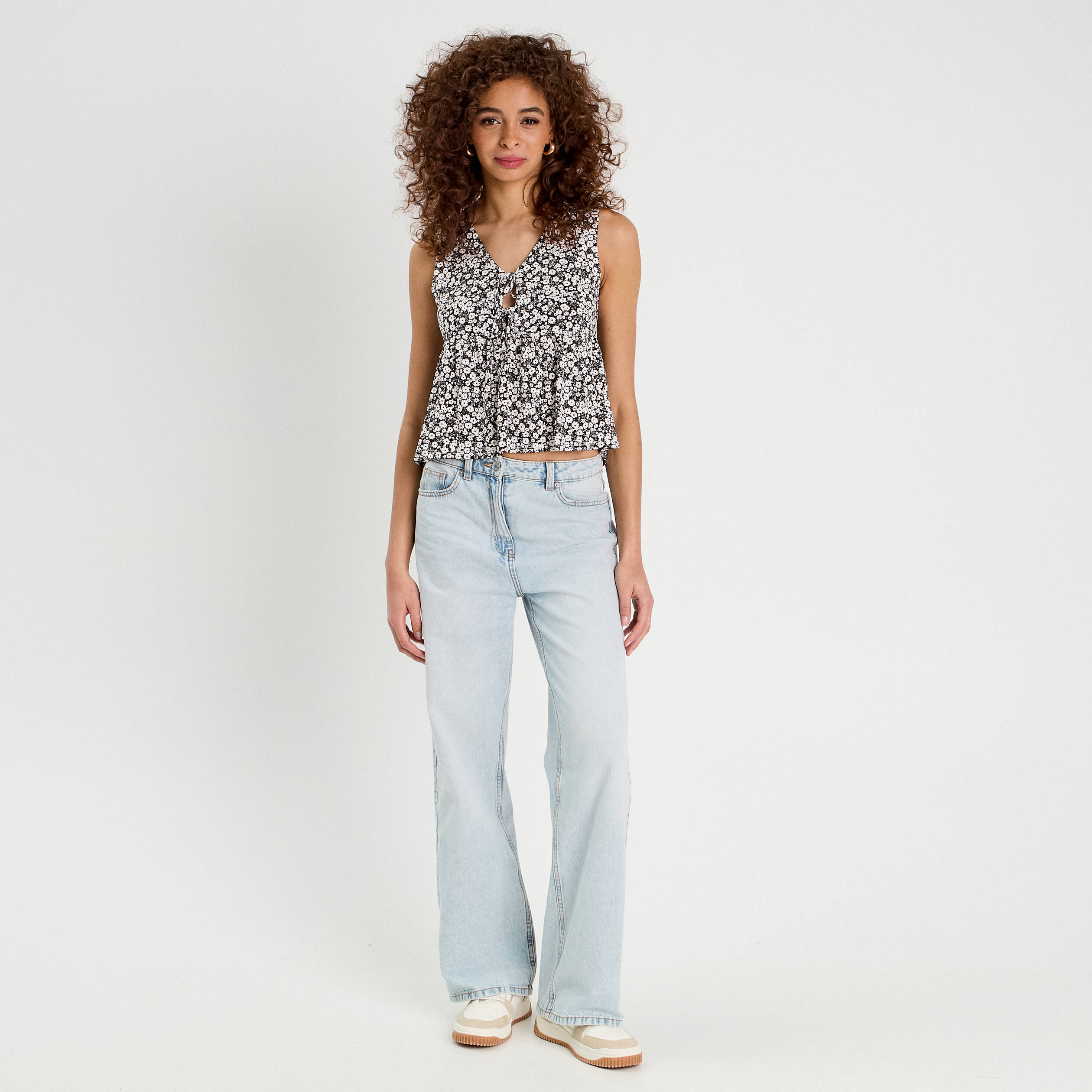 Blouse nou&eacute;e noir femme