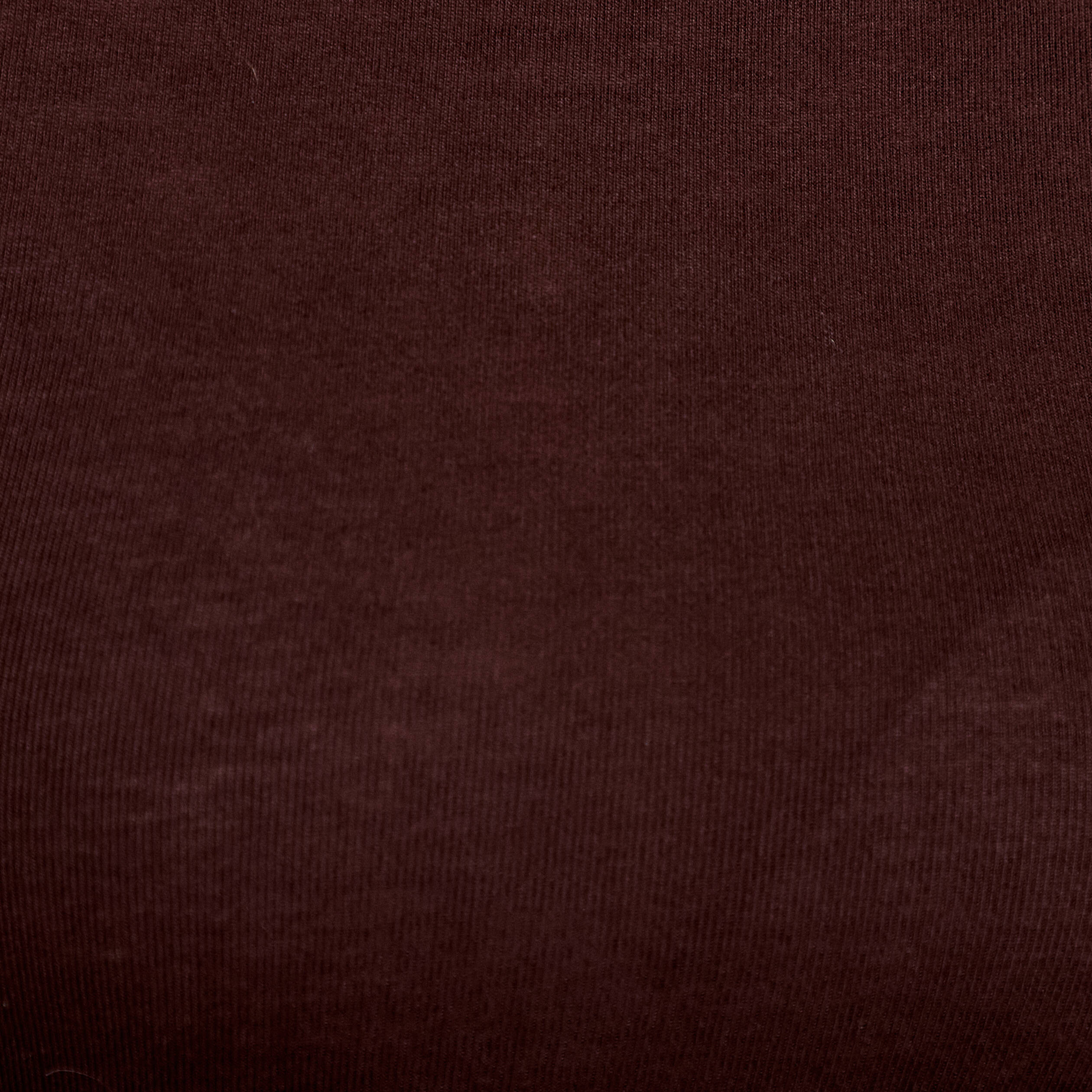T-shirt ajust&eacute; col rond manches longues marron fonc&eacute; femme