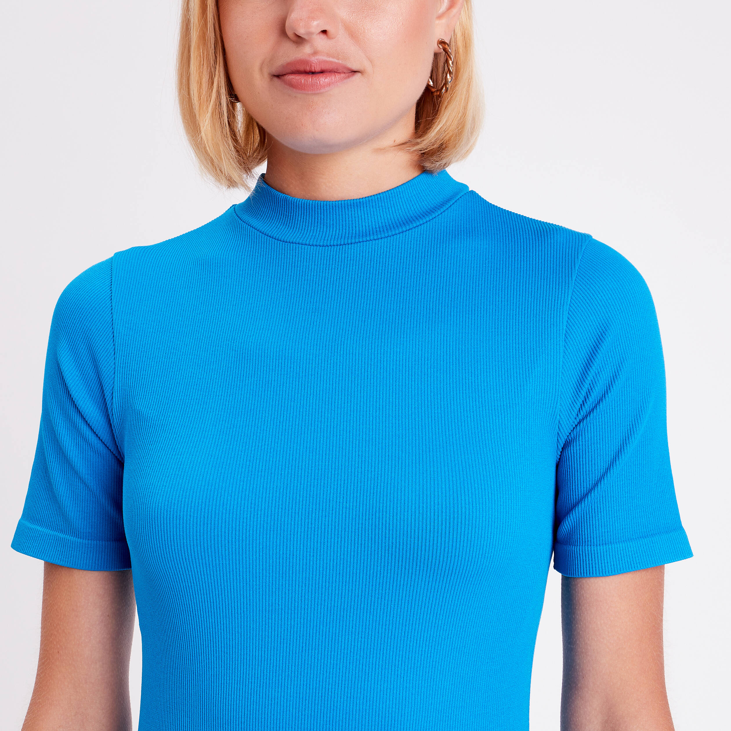 t shirt manches courtes bleu femme T-shirt manches courtes bleu femme
