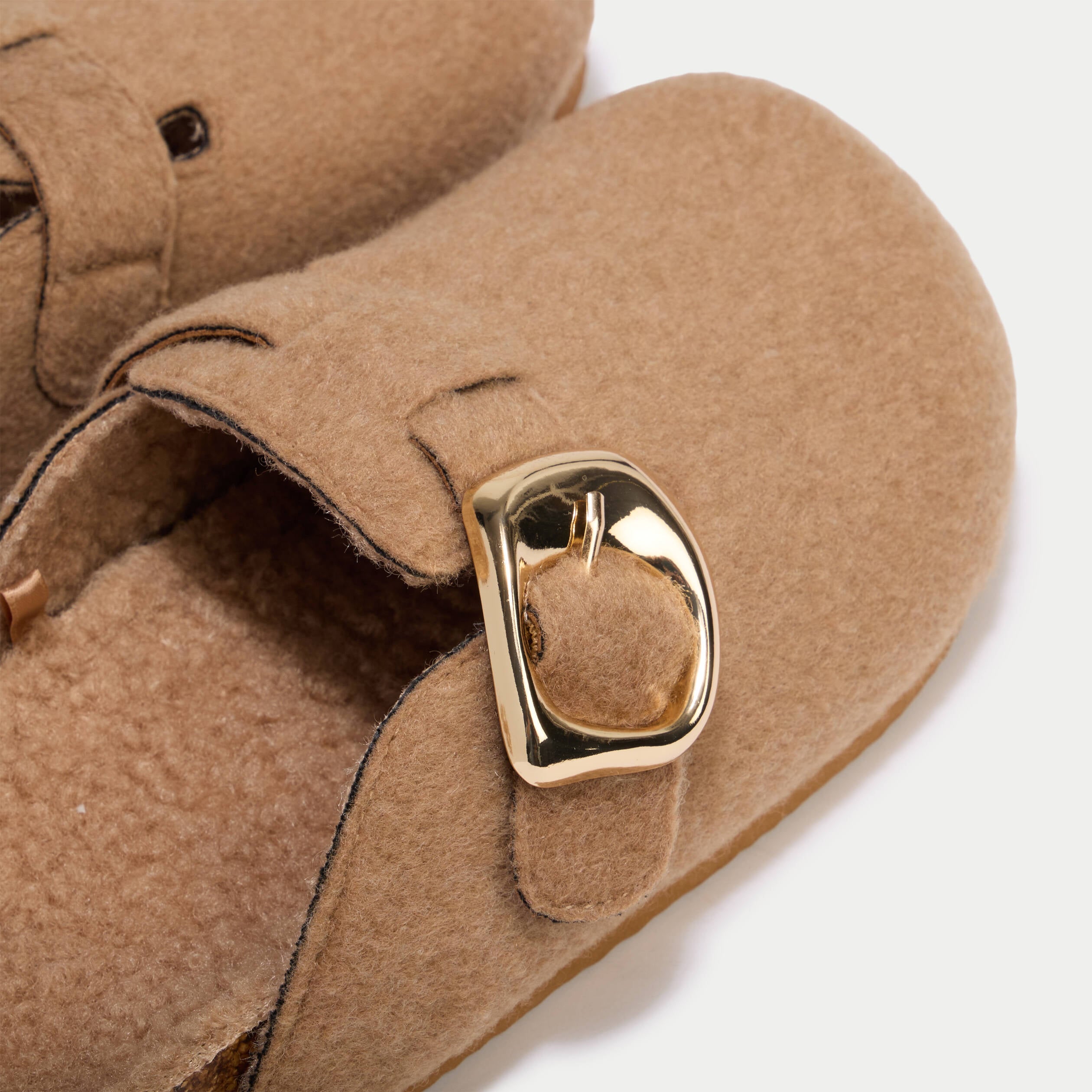 Chaussons sabot sable femme