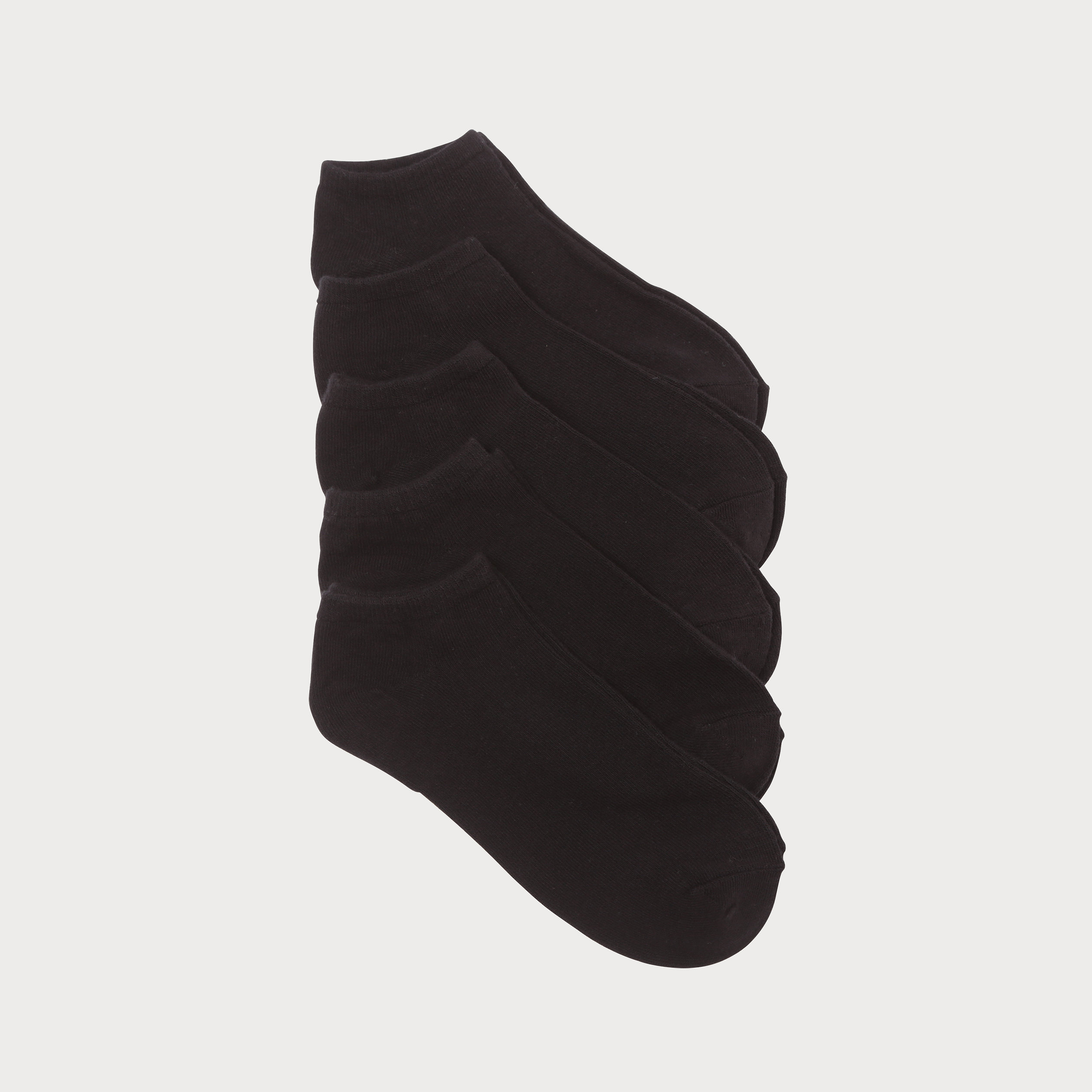 lot de 5 paires chaussettes unies noir femme Lot de 5 paires chaussettes unies noir femme