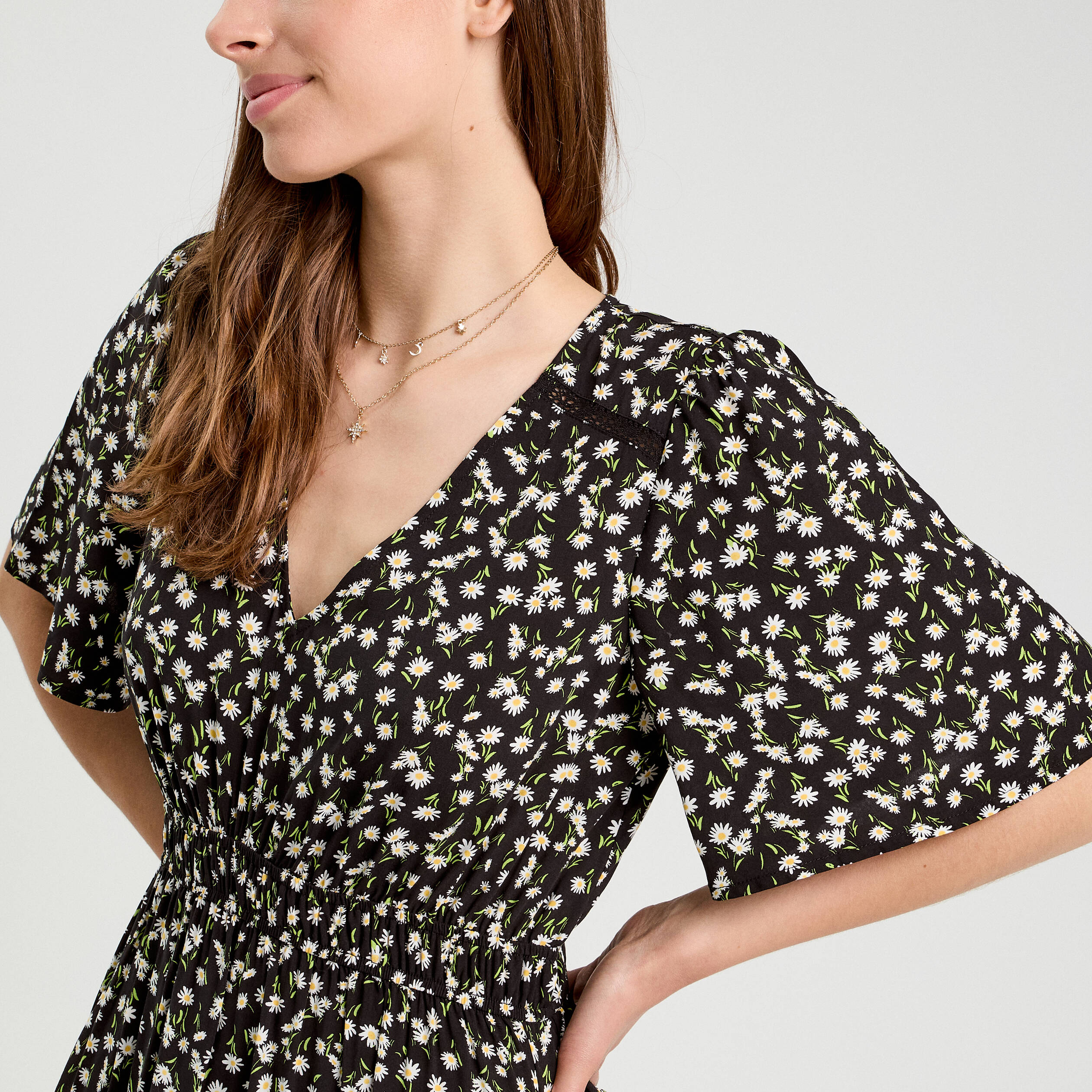 robe longue evasee multicolore femme Robe longue évasée multicolore femme